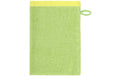 Cawö Waschhandschuh Lifestyle Splash 16 x 22 cm, Pistazie/Lemon