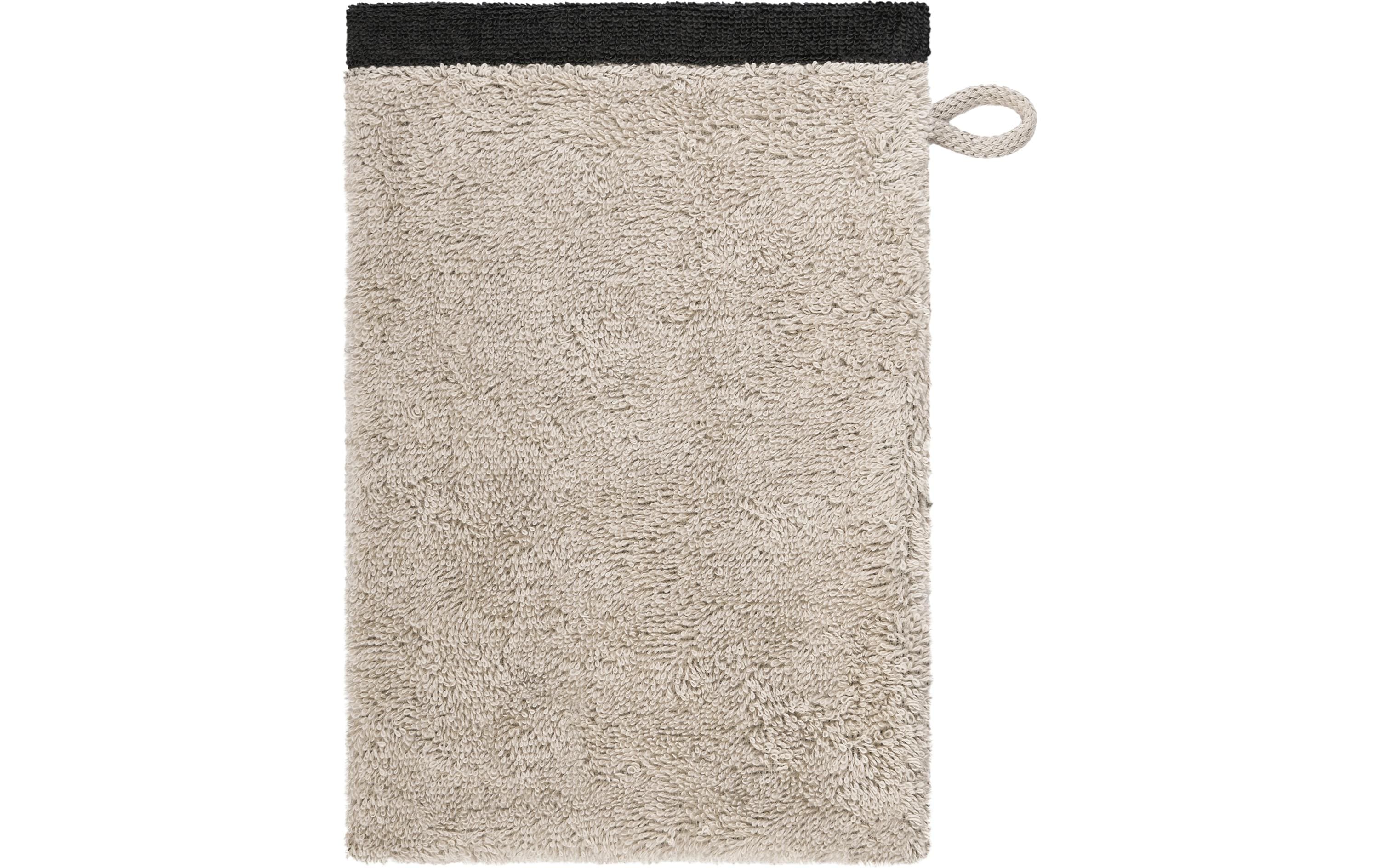 Cawö Waschhandschuh Lifestyle Splash 16 x 22 cm, Leinen/Basalt