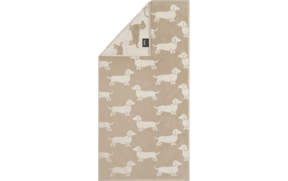Cawö Duschtuch WE Love Dogs Dogs, 80 x 150 cm, Beige