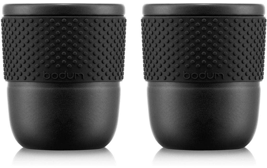 Bodum Assam Tassen 2er Set, Porzellan m. Silikonband 0.3L