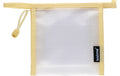Reissverschlusstasche Mesh Bag crème 15x15x5.5cm