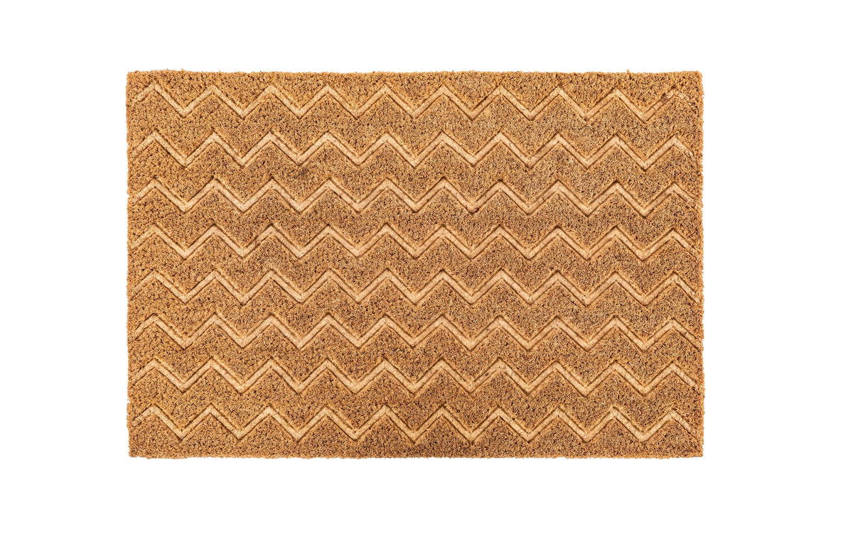 Tiseco Fussmatte Kokos Chevron 60 cm x 40 cm