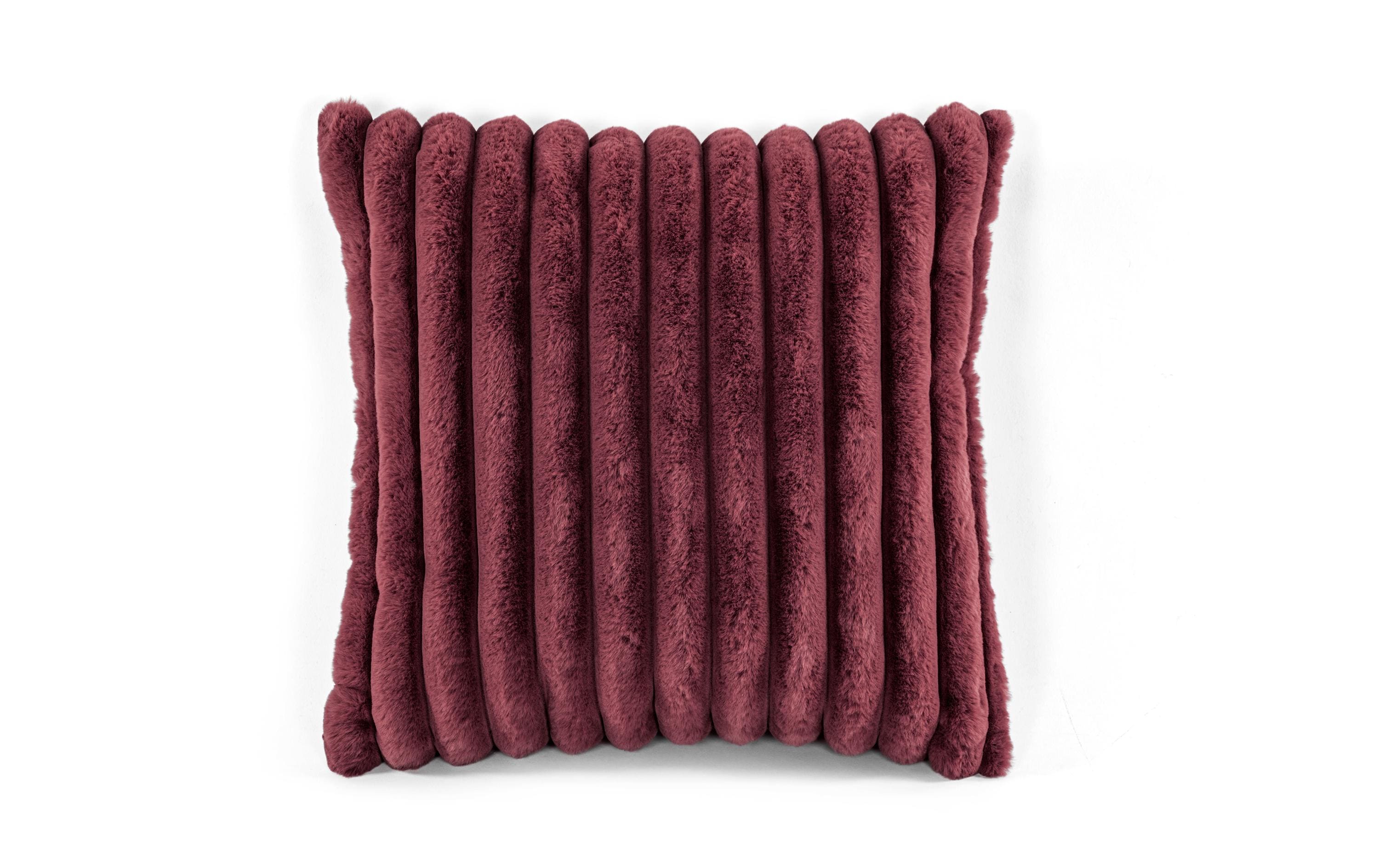 Tiseco Dekokissen Rabbit Stripe 45x45 cm bordeaux, gefüllt