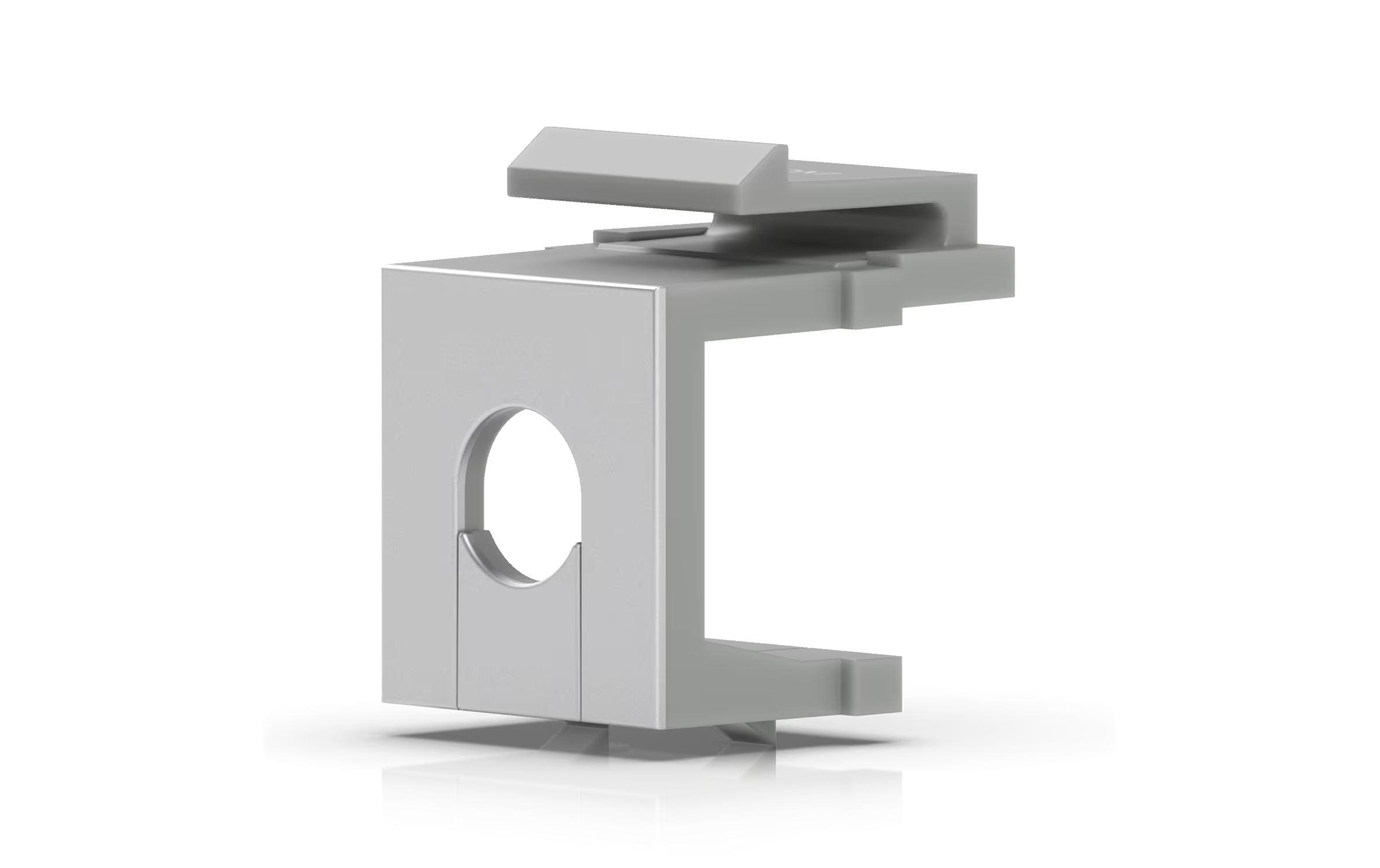 Ubiquiti UACC-Keystone-Blank-Insert-TH Silber, 12-Pack Keystone Pass-Trough