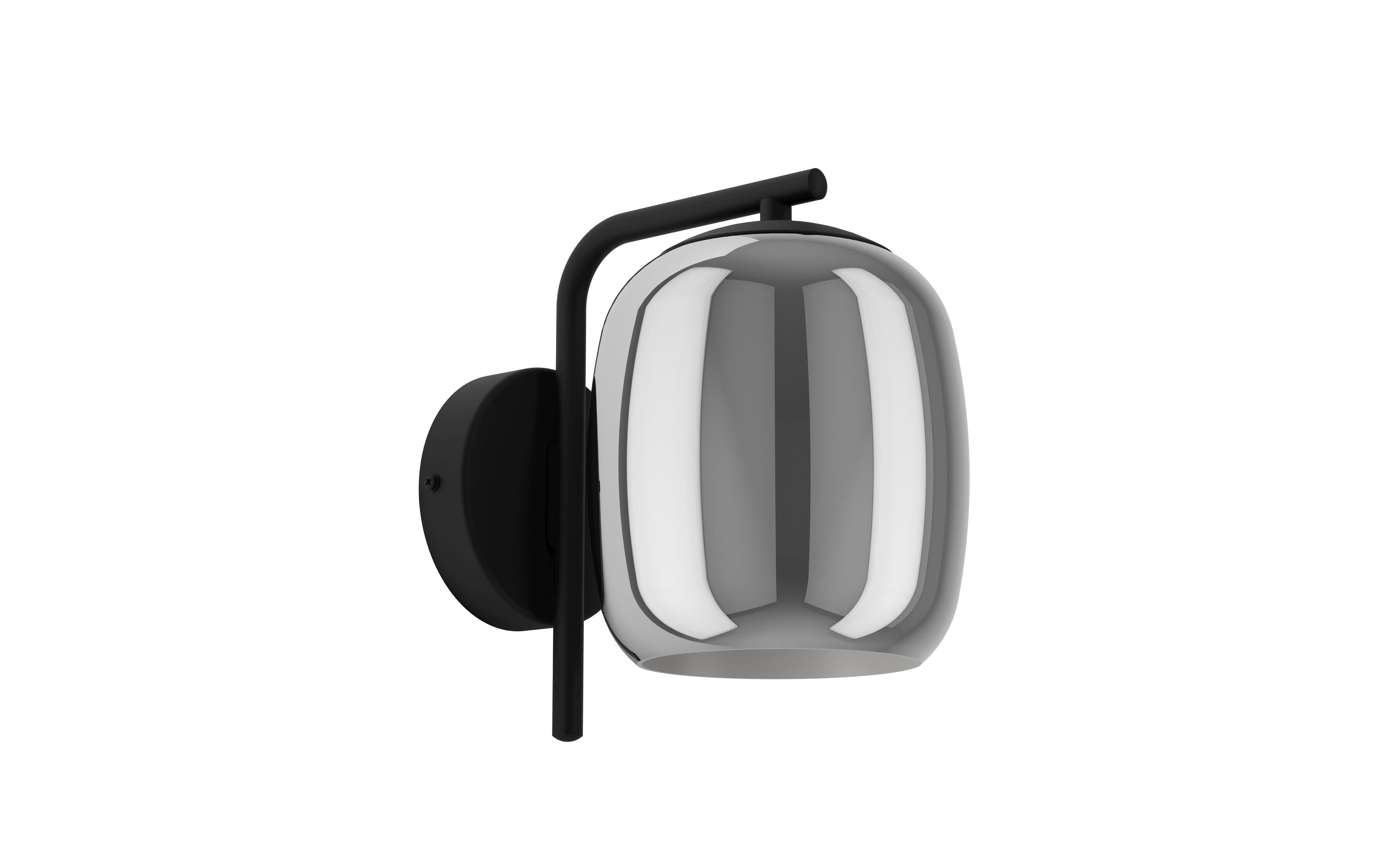 EGLO Wandleuchte CIAMPINO schwarz exkl. E27 1x28W