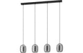 EGLO Pendelleuchte CIAMPINO schwarz exkl. E27 4x28W