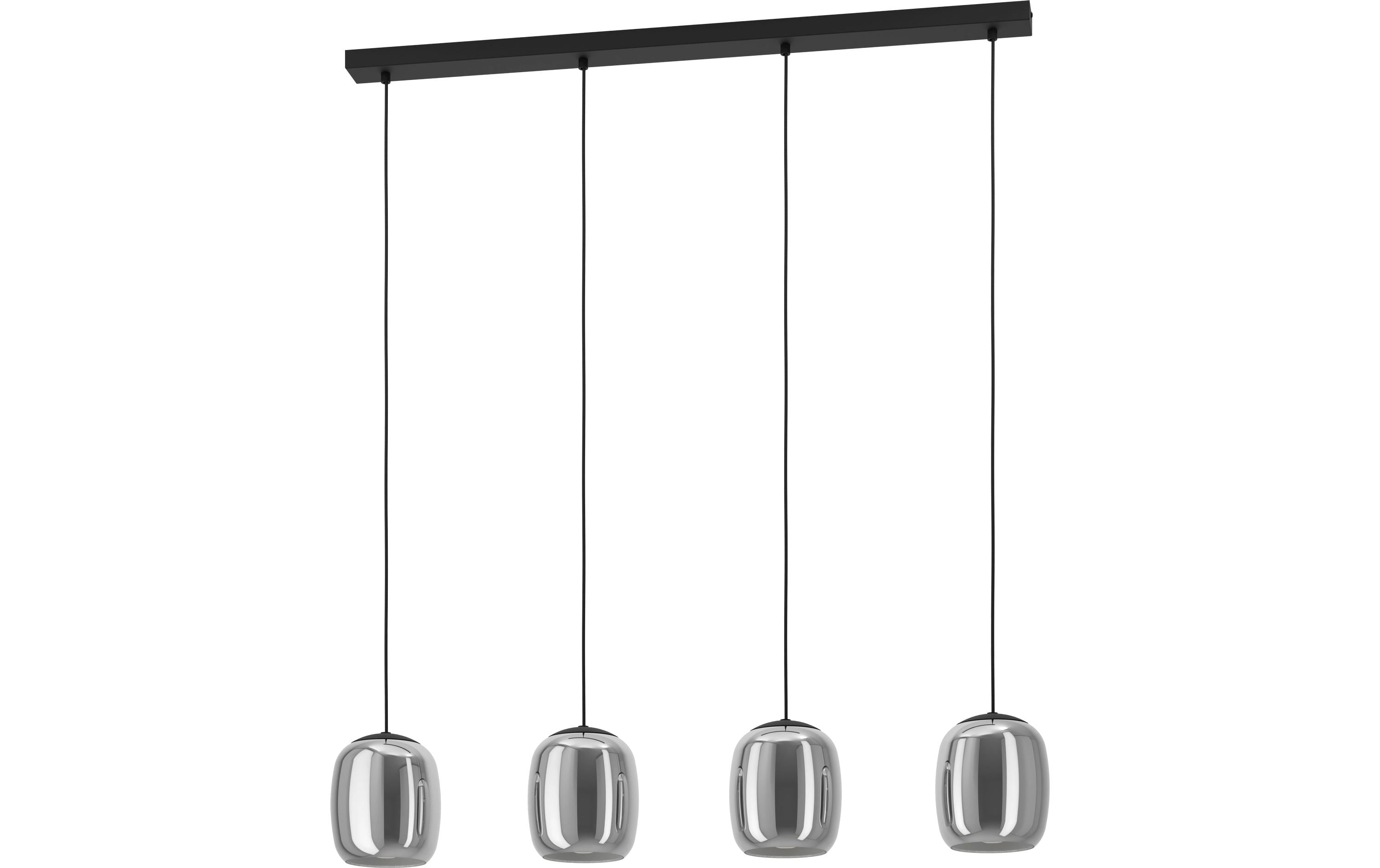 EGLO Pendelleuchte CIAMPINO schwarz exkl. E27 4x28W