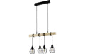 EGLO Pendelleuchte TOWNSHEND 5 schwarz exkl. E27 4x60W