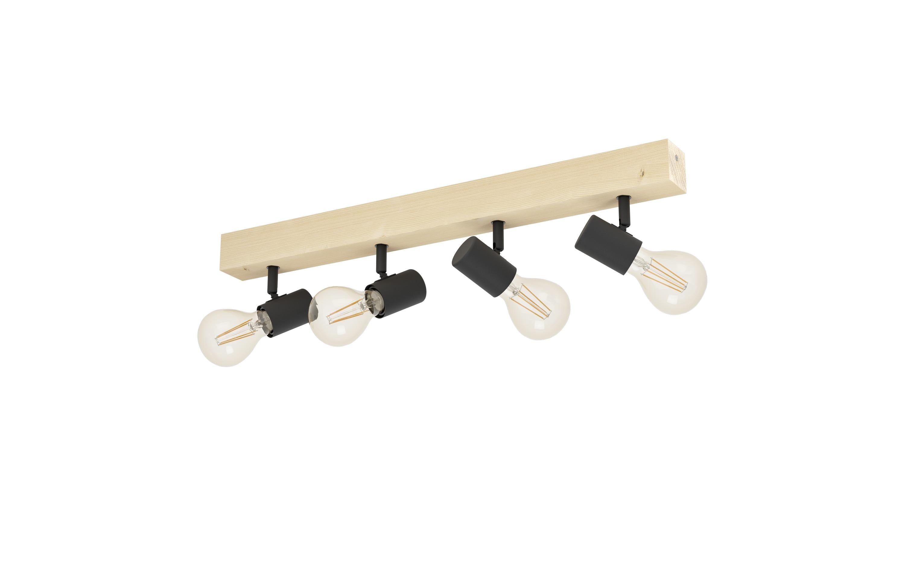 EGLO Spot TOWNSHEND 3 braun, schwarz exkl. E27 4x60W