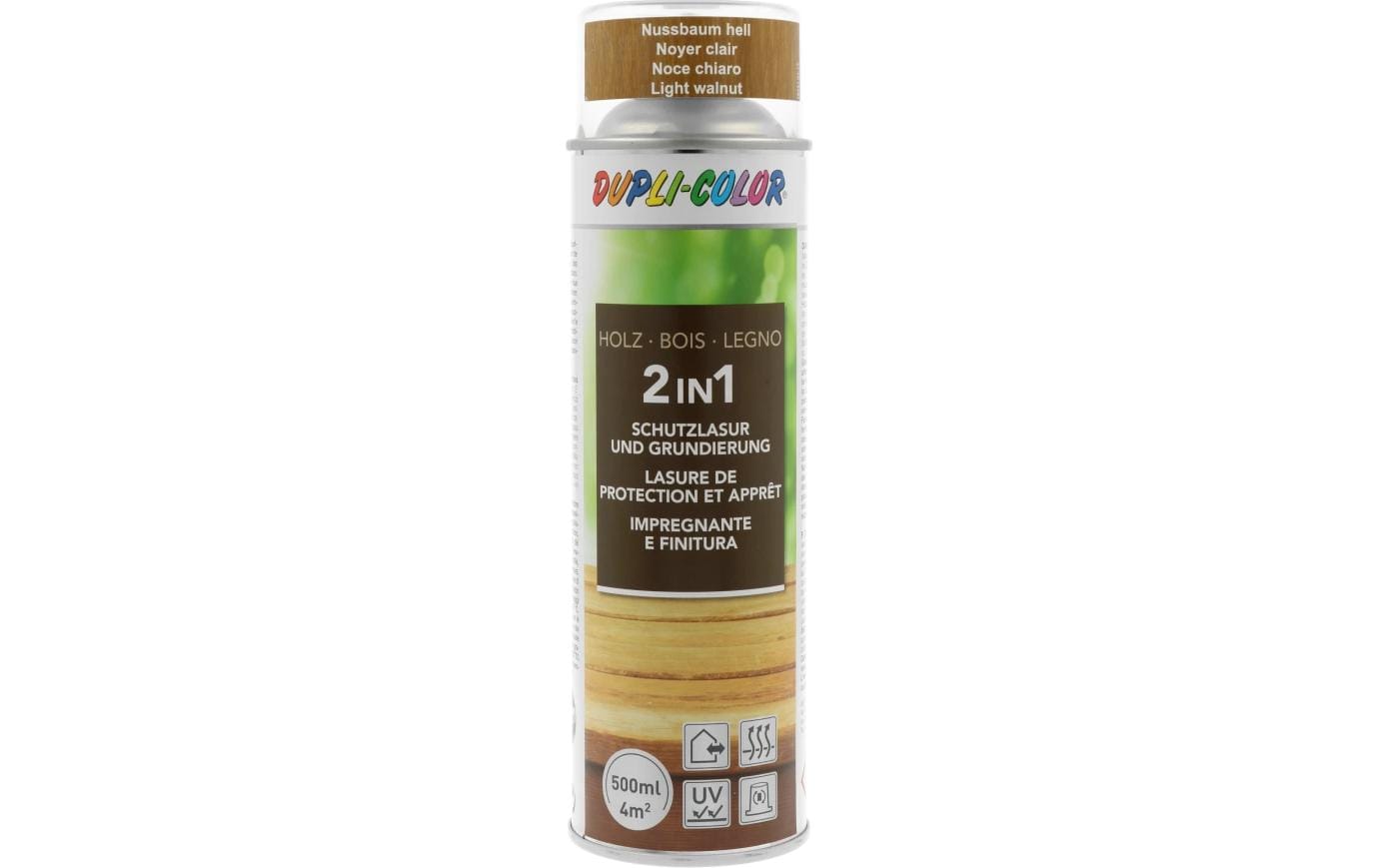 DUPLI-COLOR Holzschutzlasur Nussbaum hell 500 ML