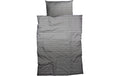 Nobilim Duvetbezug Weilo 200x210 cm anthrazit/silber, 100% Baumwoll-Satin