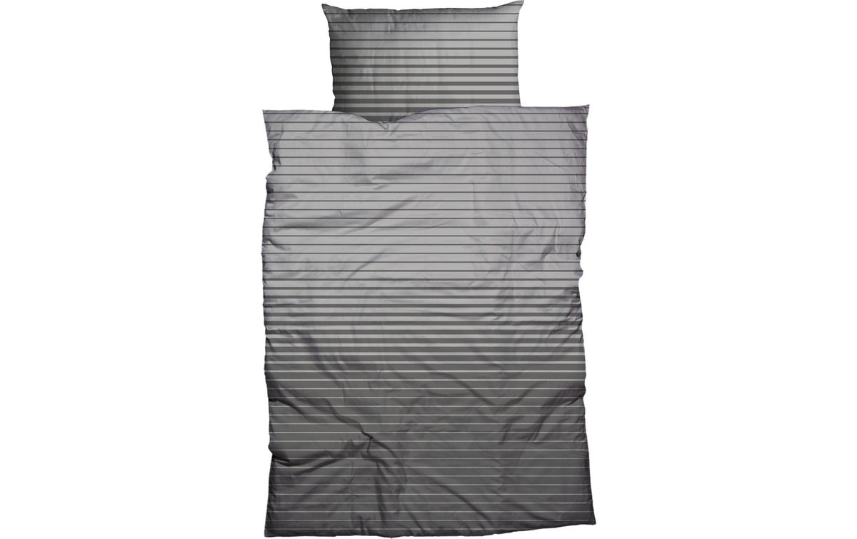 Nobilium Kissenbezug Weilo 50x70 cm anthrazit/silber, 100% Baumwoll-Satin