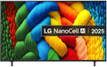 LG TV UN 75NANO80A6B 75" 4K UHD, Direct LED, 2-pole