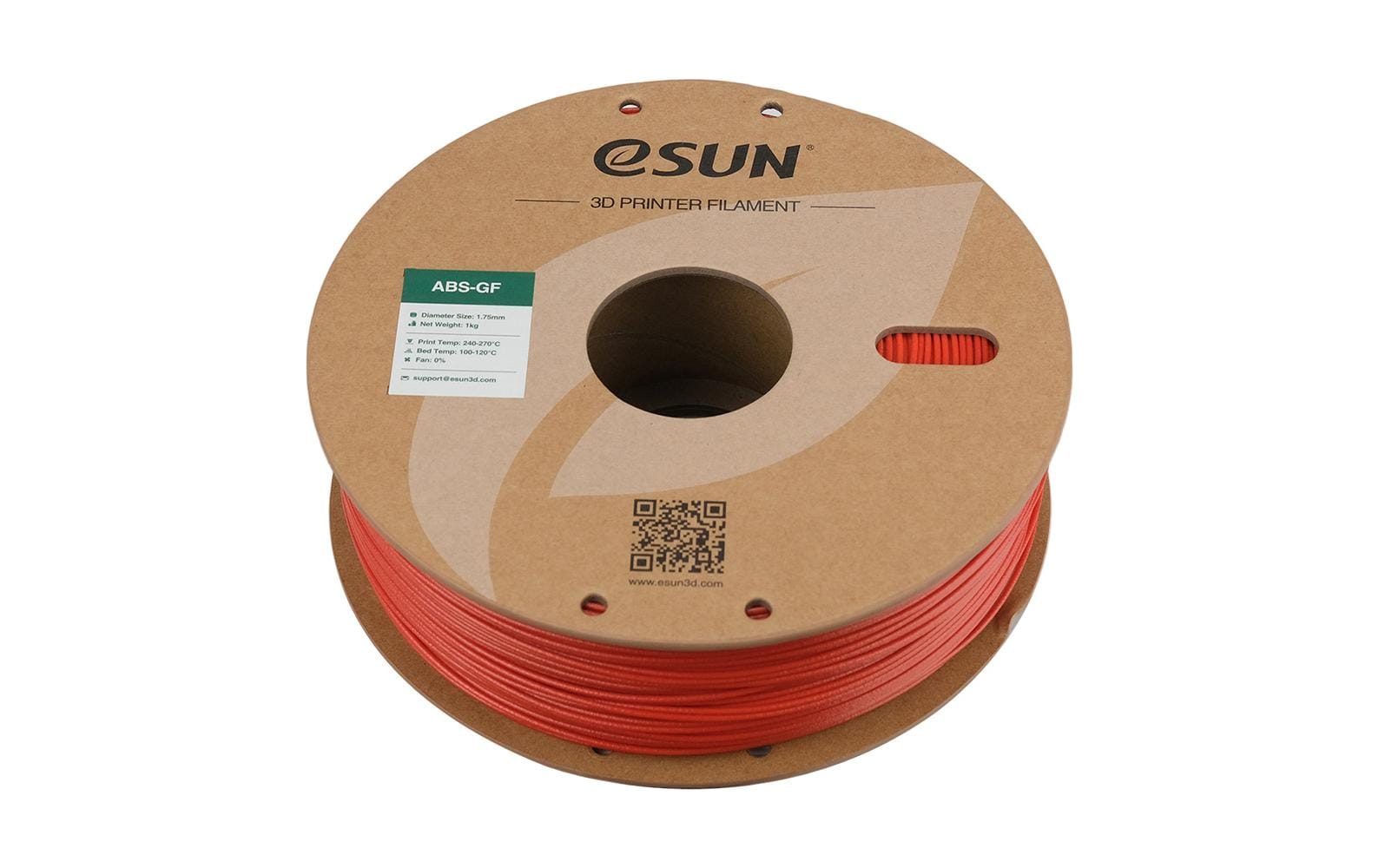 Esun Filament ABS GF Rot 1.75mm, 1kg,