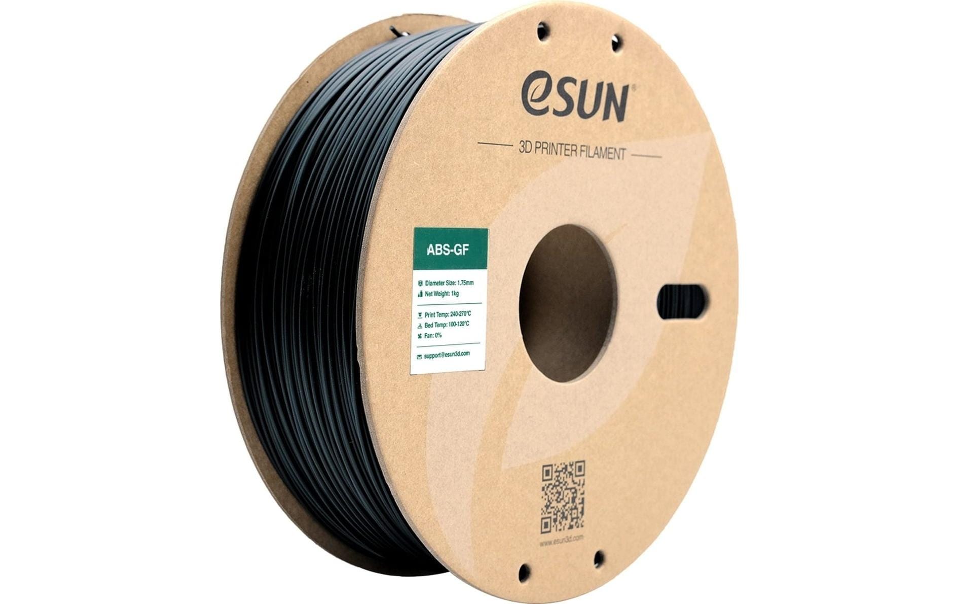 Esun Filament ABS GF Schwarz 1.75mm, 1kg,