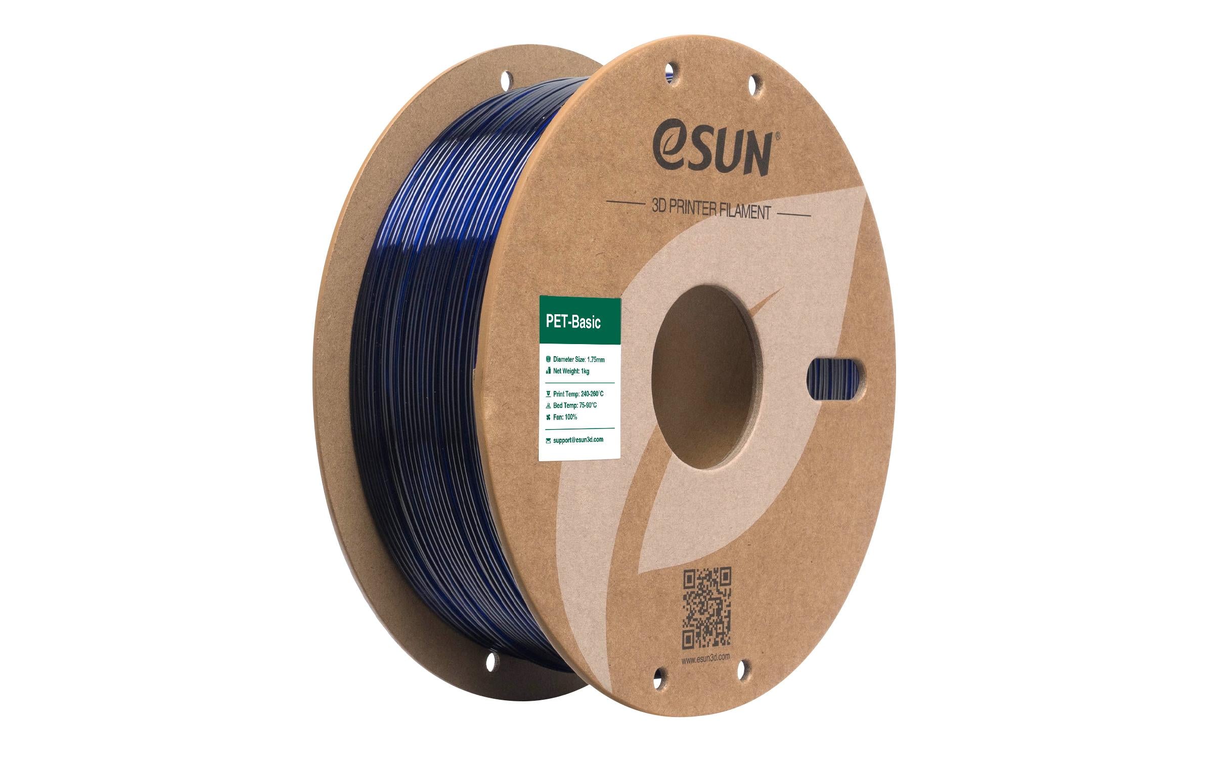 Esun Filament PET Basic Blau 1.75mm, 1kg,