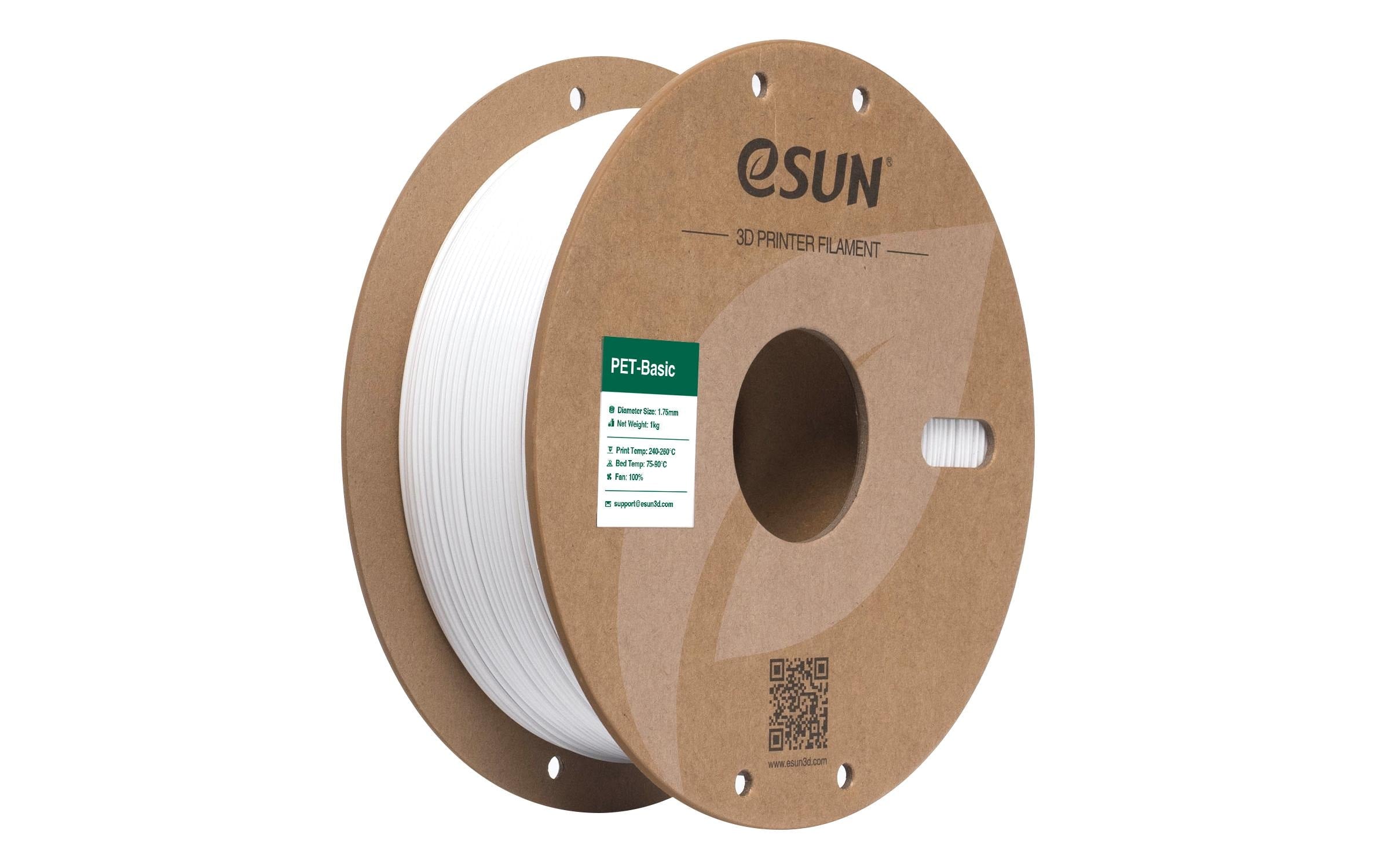 Esun Filament PET Basic Weiss 1.75mm, 1kg,