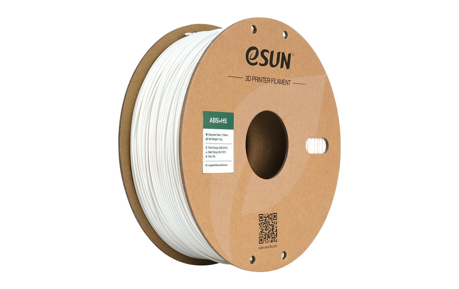 Esun Filament ABS+ HS Weiss 1.75mm, 1kg,