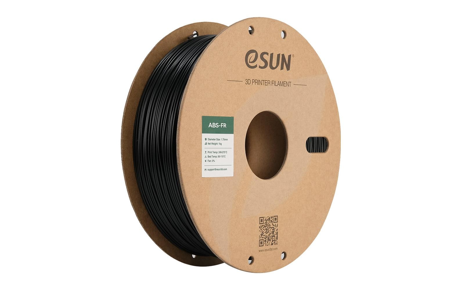 Esun Filament ABS FR Schwarz 1.75mm, 1kg,
