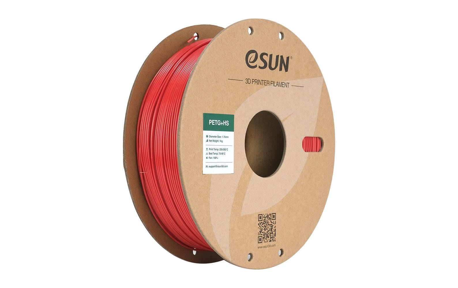 Esun Filament PETG+ HS  Feuerrot 1.75mm, 1kg,