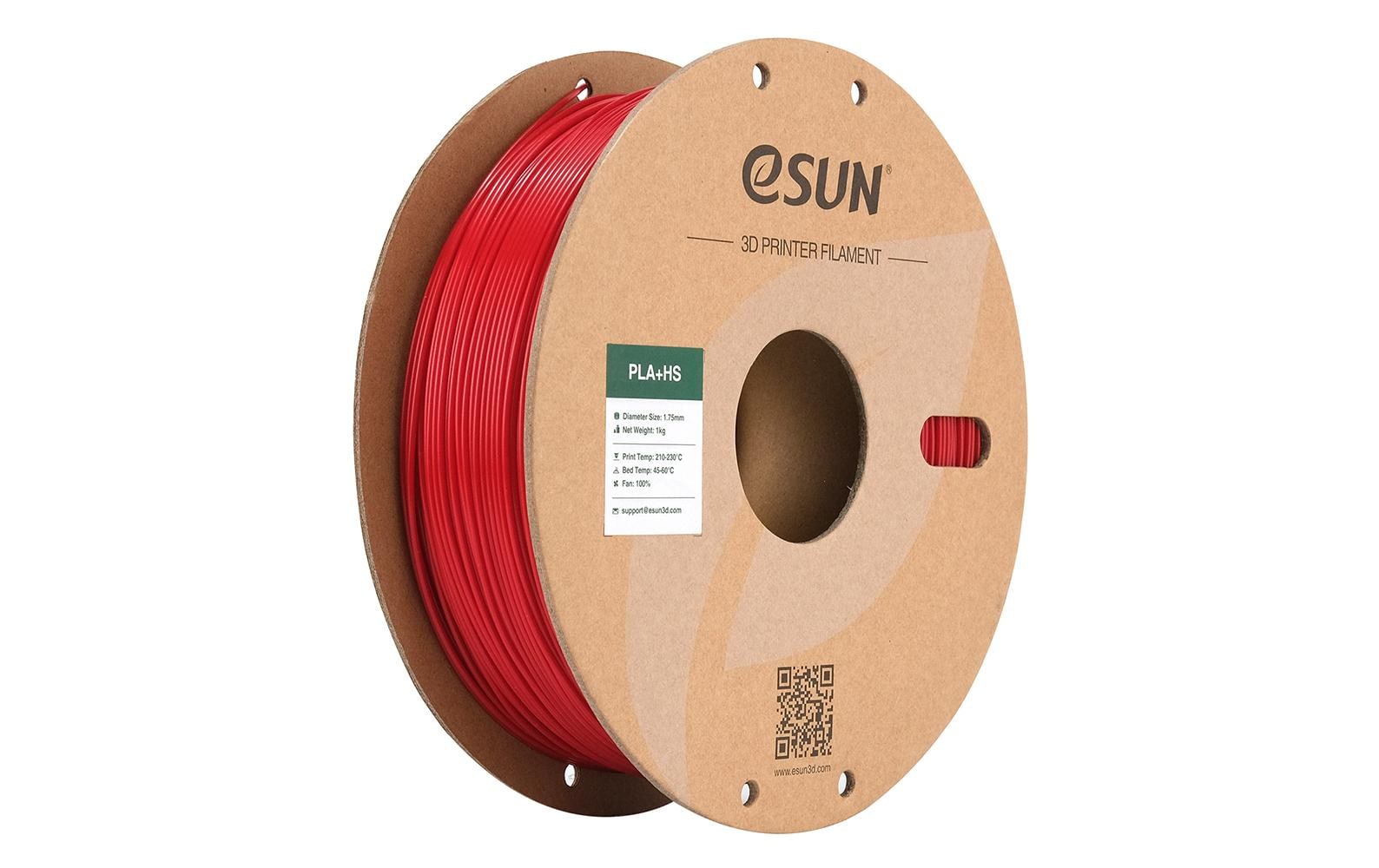 Esun Filament PLA+ HS Feuerrot 1.75mm, 1kg,