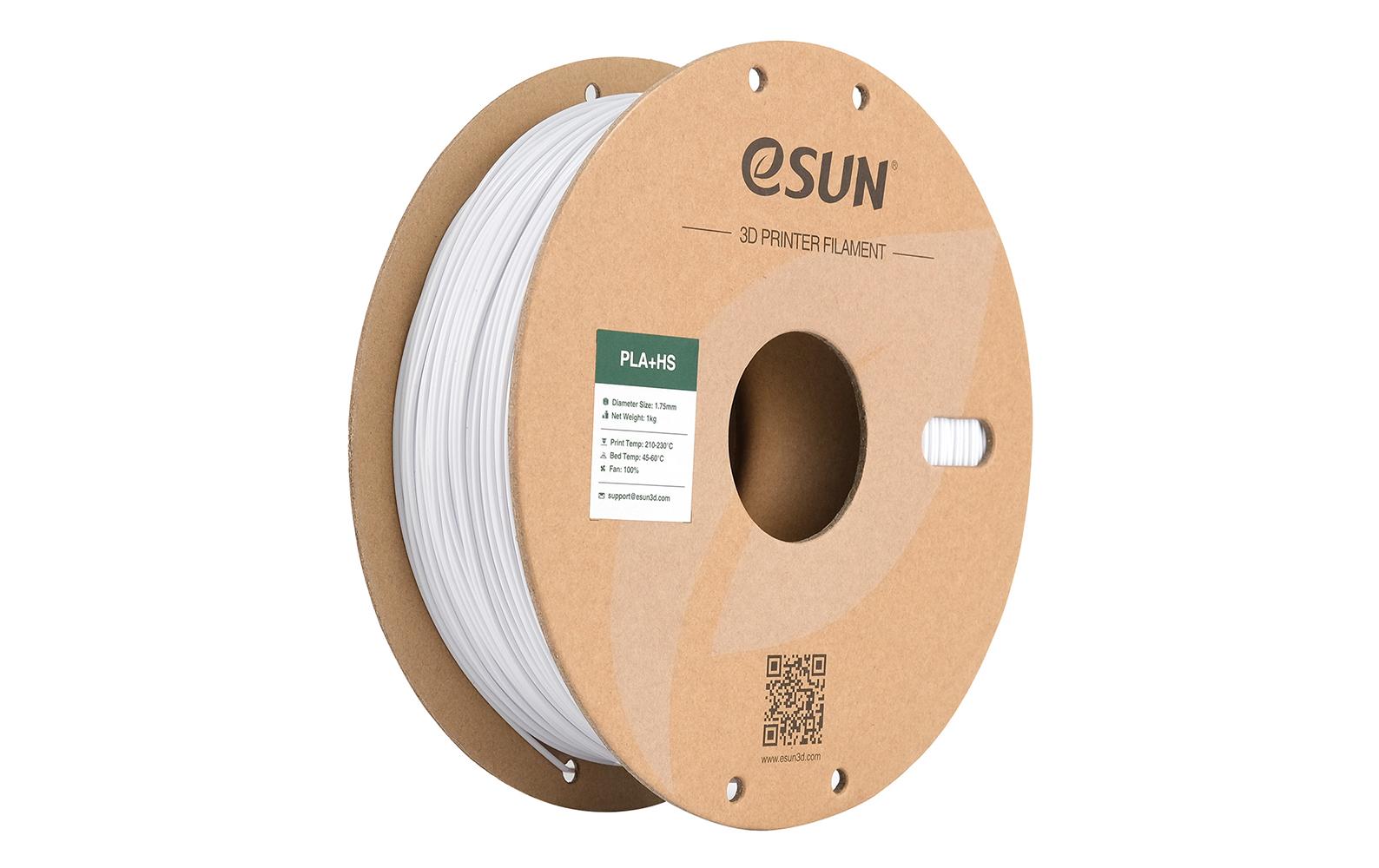 Esun Filament PLA+ HS Kaltweiss 1.75mm, 1kg,
