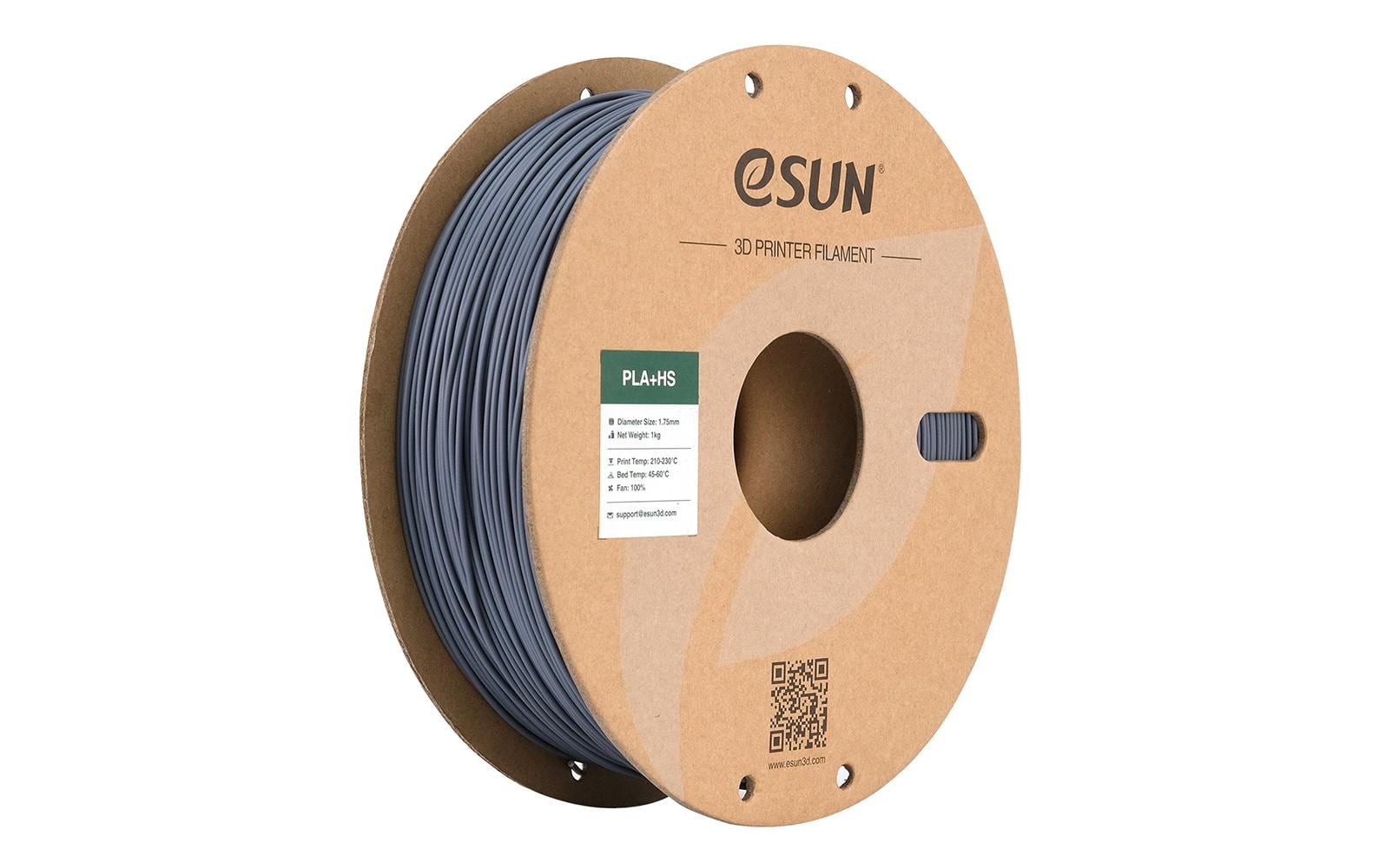 Esun Filament PLA+ HS Grau 1.75mm, 1kg,