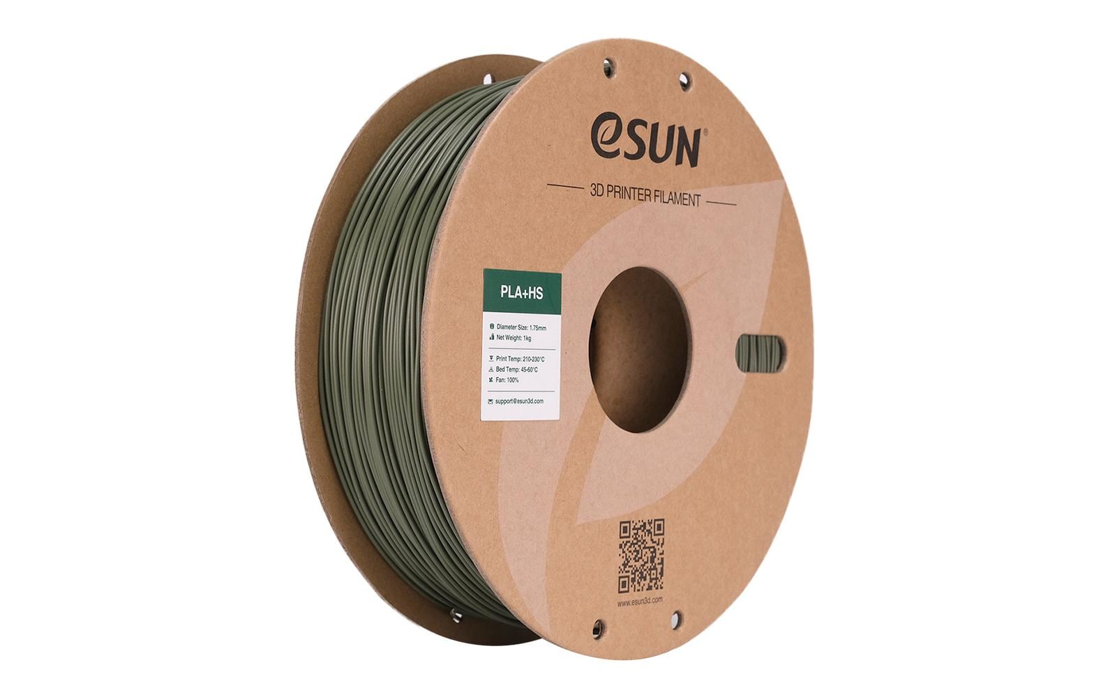 Esun Filament PLA+ HS Olivengrün 1.75mm, 1kg,