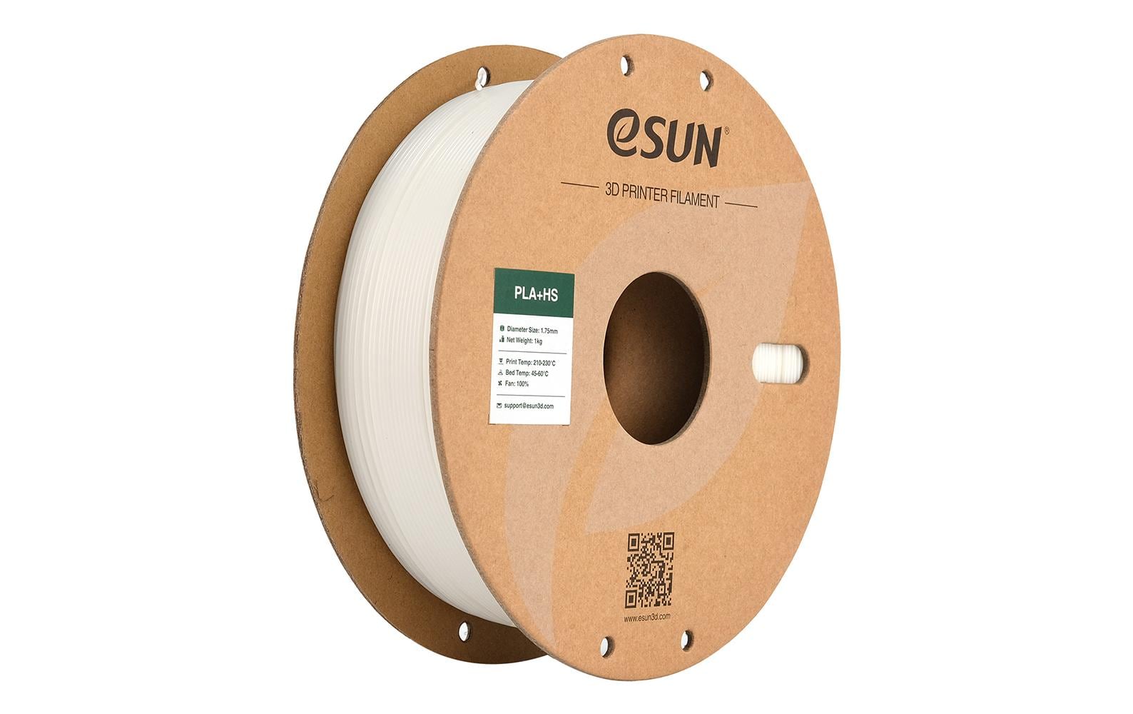 Esun Filament PLA+ HS Weiss 1.75mm, 1kg,