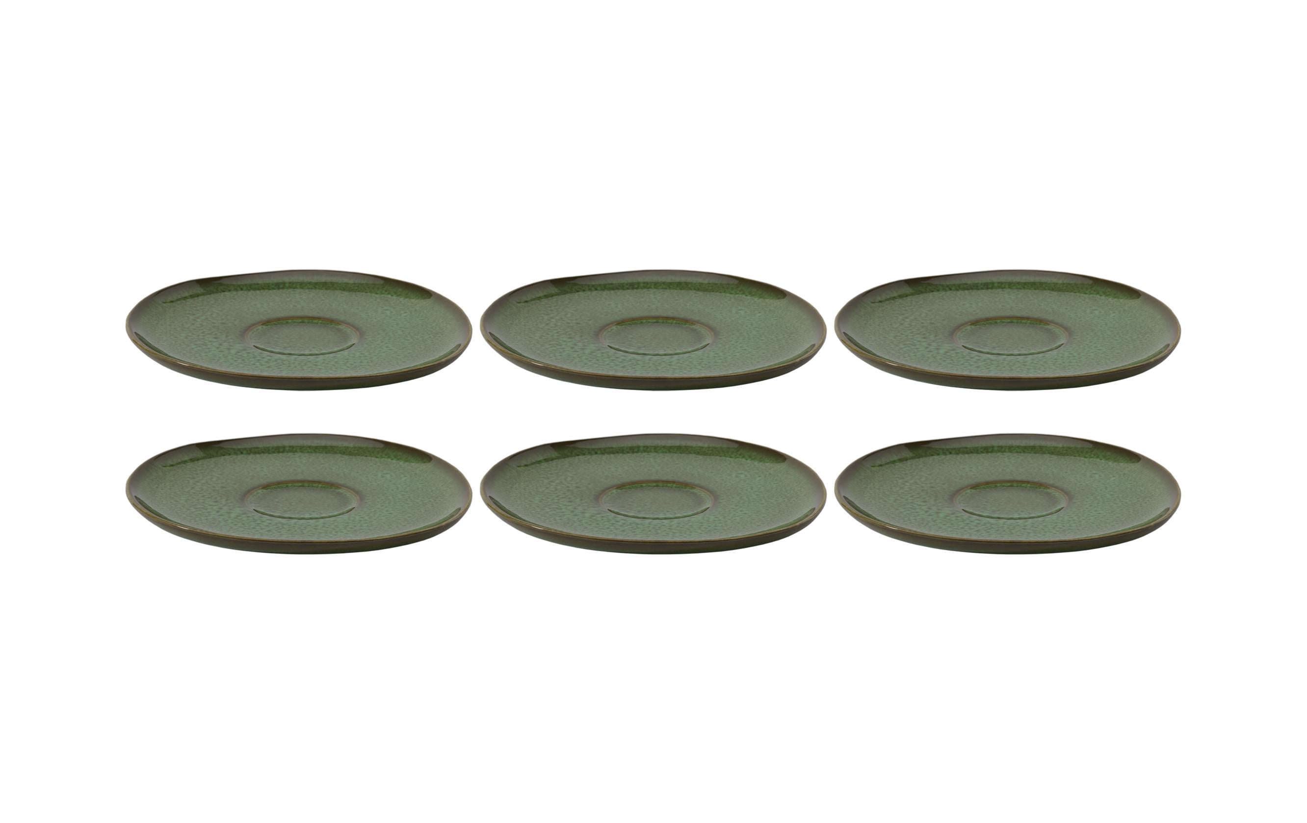 Villeroy & Boch Lave vert Kaffee-Untertasse 6 Stk. Grün