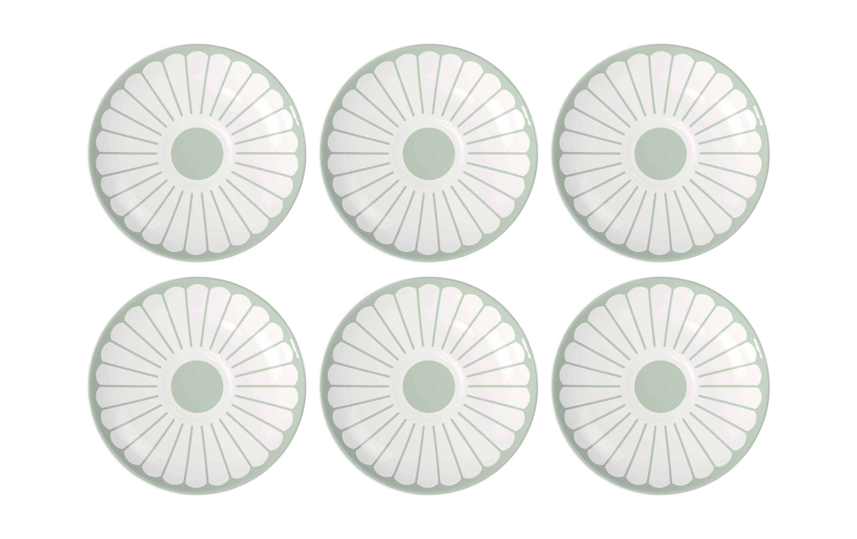 Villeroy & Boch Fleur vert Espressountert. 6 Stk. Grün