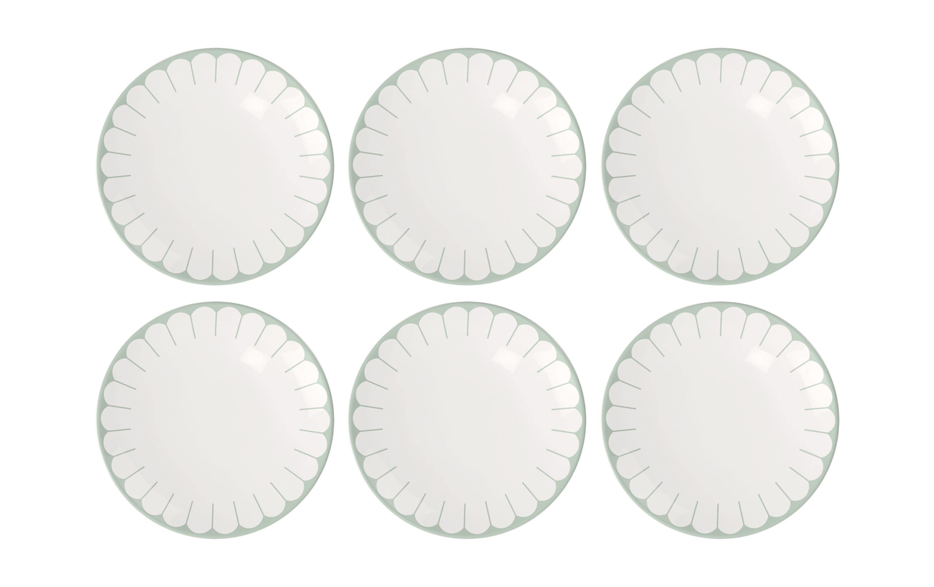 Villeroy & Boch Fleur vert Fruehst-/Dessert Teller, 6 Stk. Grün