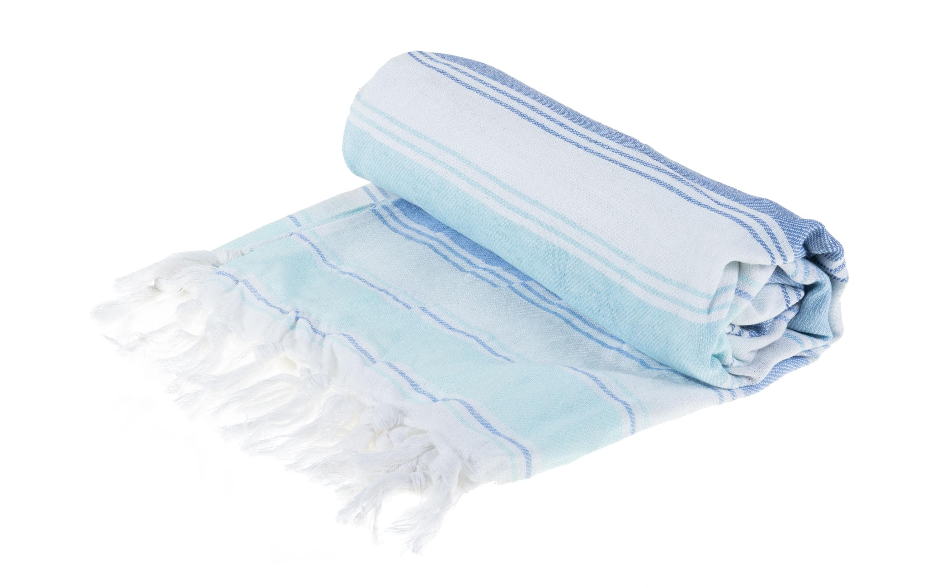 KOOR Strandtuch Blue stripes 90x180cm, Baumwolle, 200gr