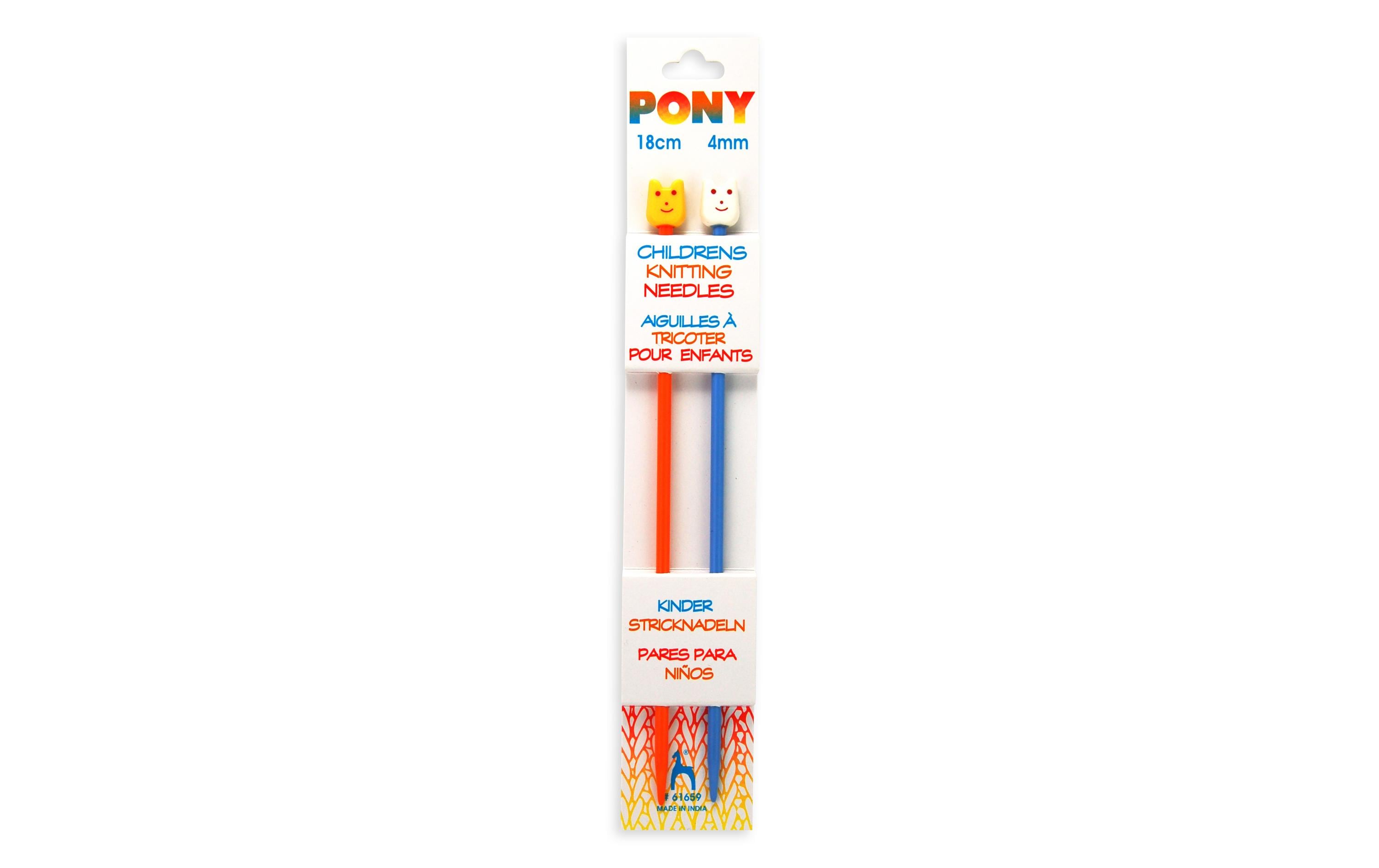 Pony Kinderstricknadel Kätzchen Grösse 4, 18 cm