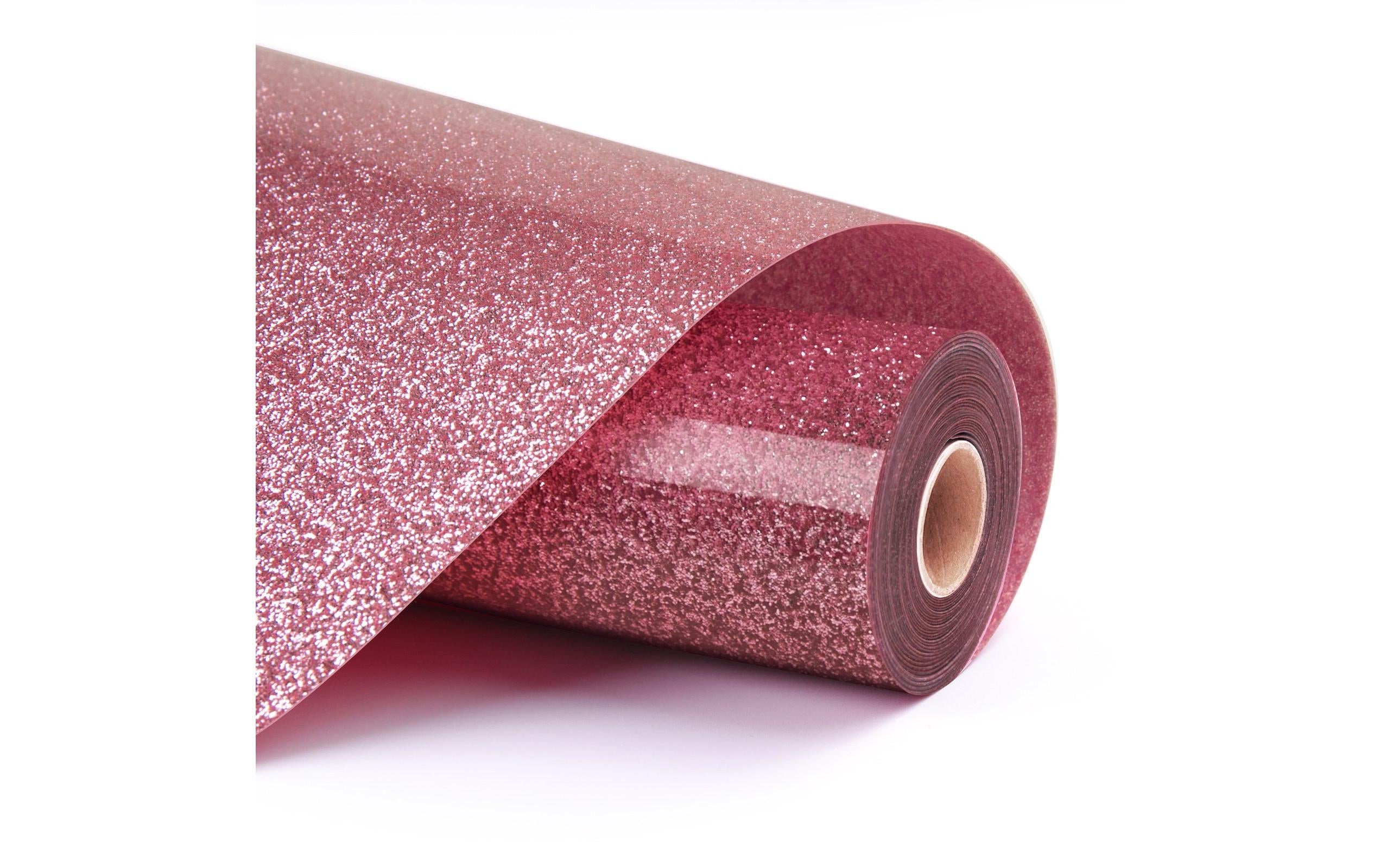 Loklik Aufbügelfolie glitter pink 30.5 x 180 cm