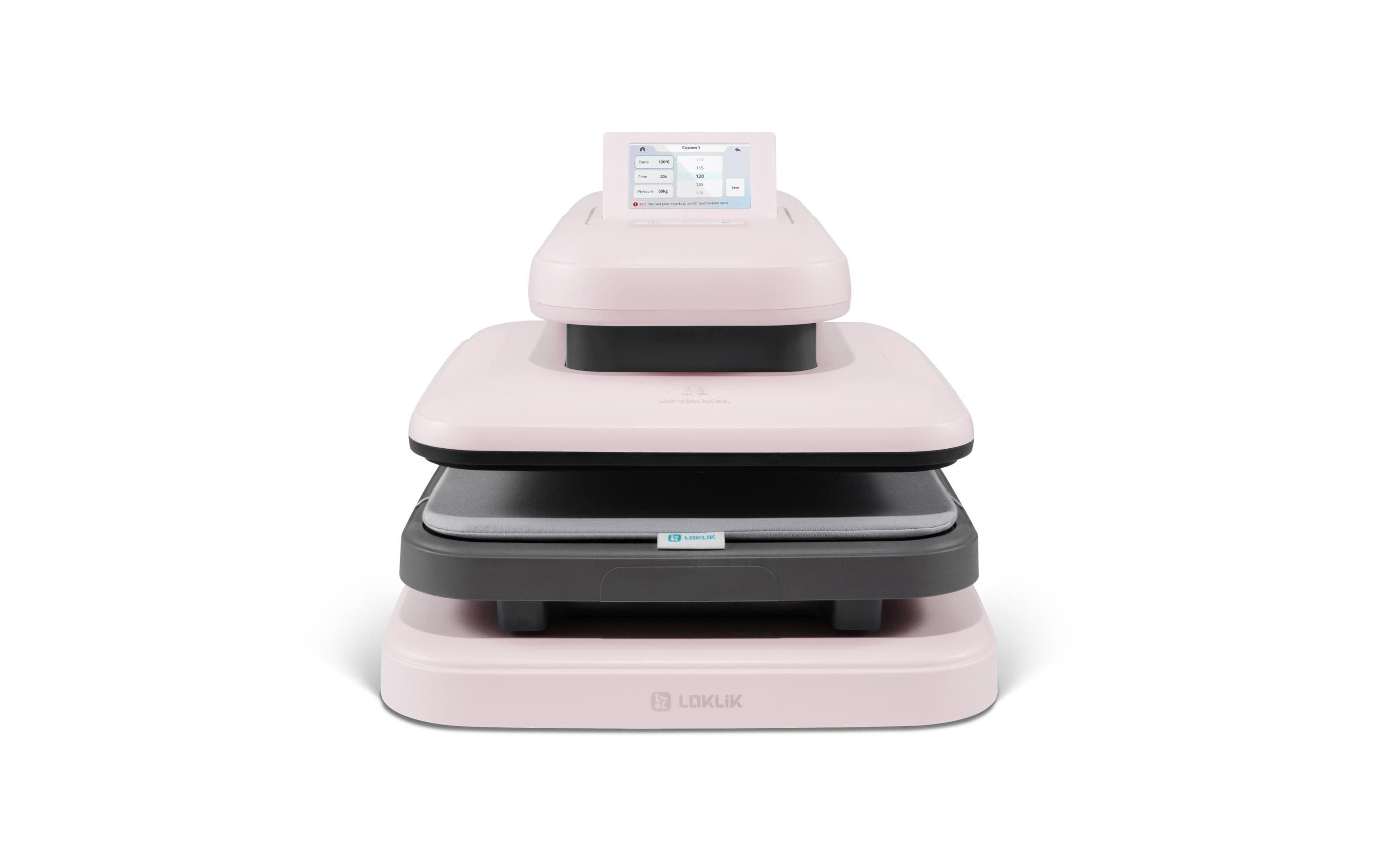 Loklik Transferpresse Auto 2 smart pink 38 x 38 cm, AutoOpen