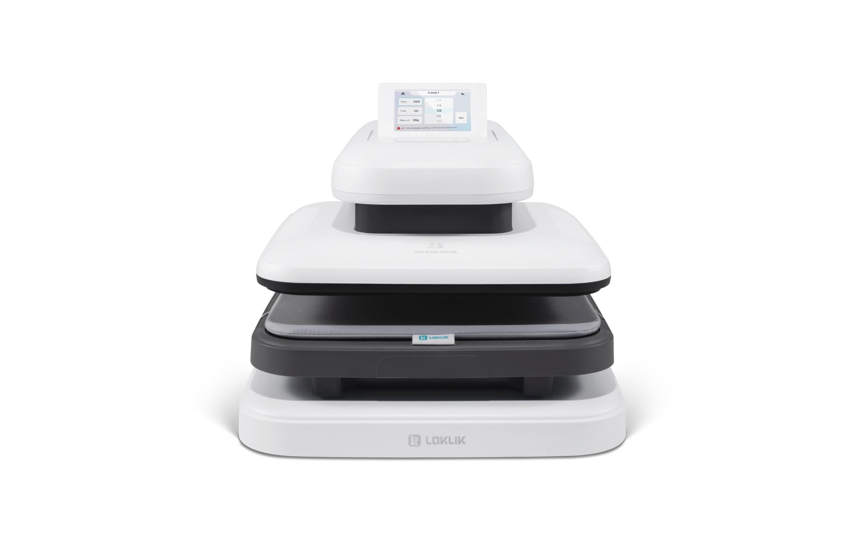 Loklik Transferpresse Auto 2 smart weiss 38 x 38 cm, AutoOpen
