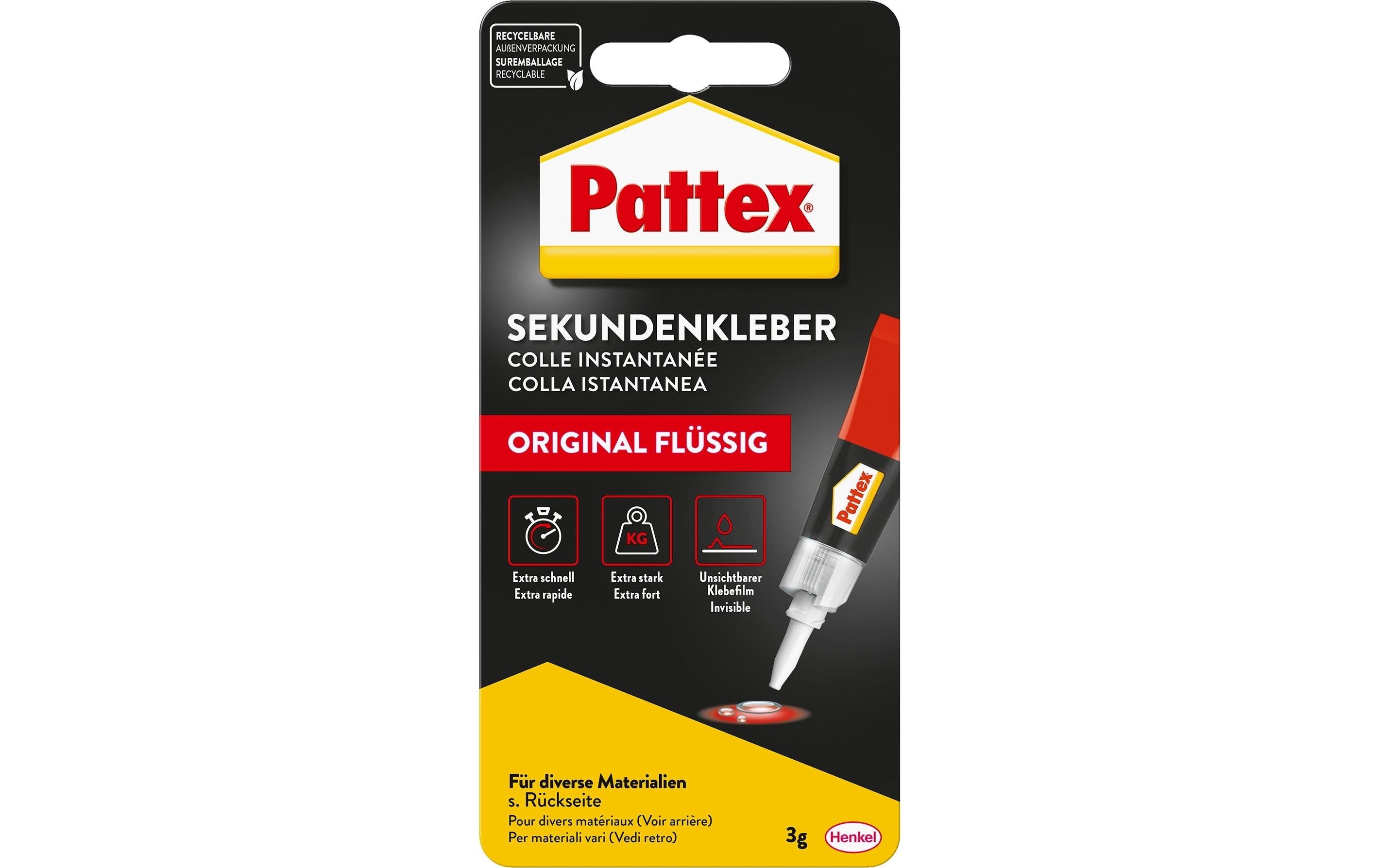 PATTEX Blitz Sekundenkleber PSK1C 3g