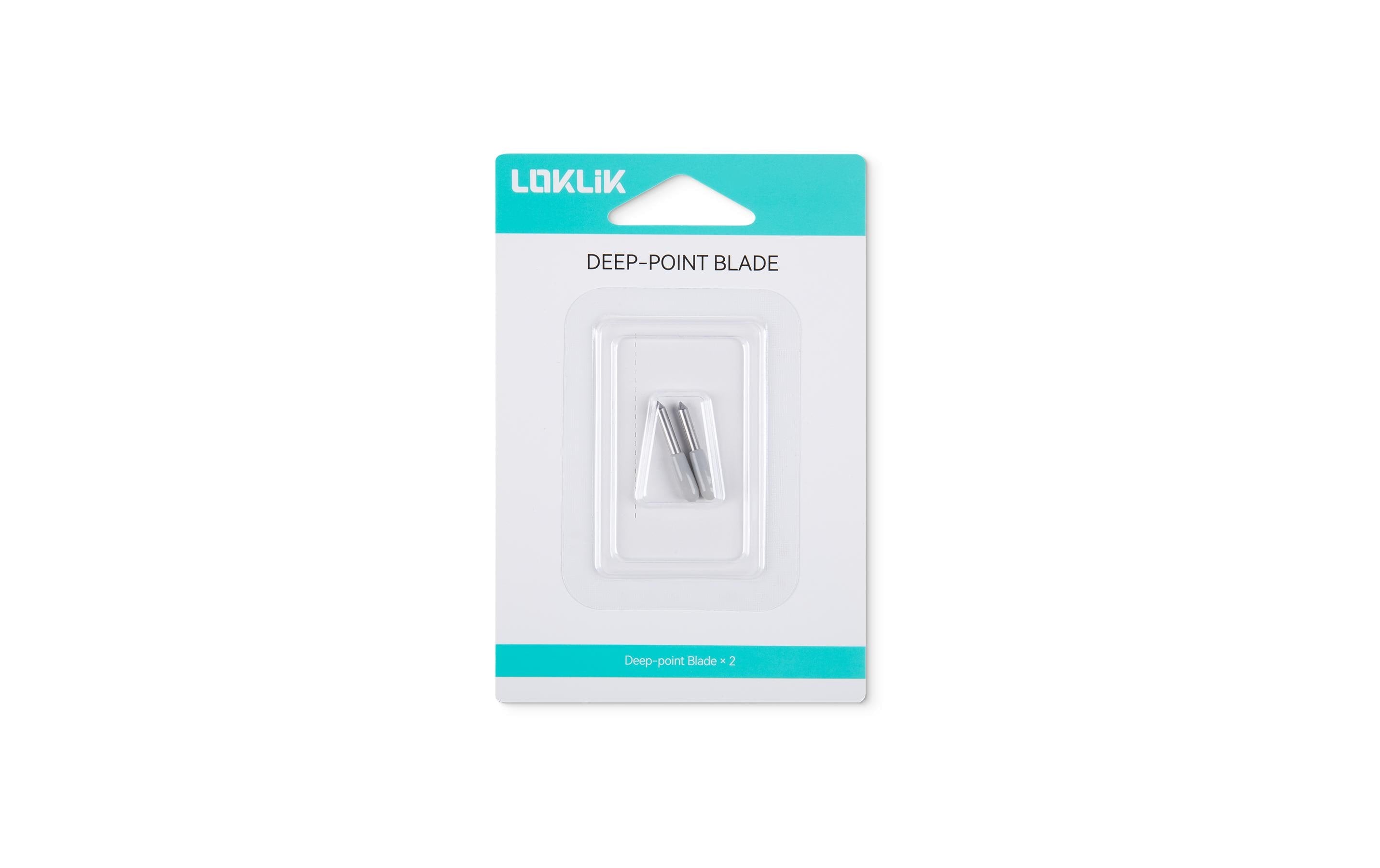 Loklik Tiefspitzklingen 2er Pack schwere Materialien bis zu 2,0 mm