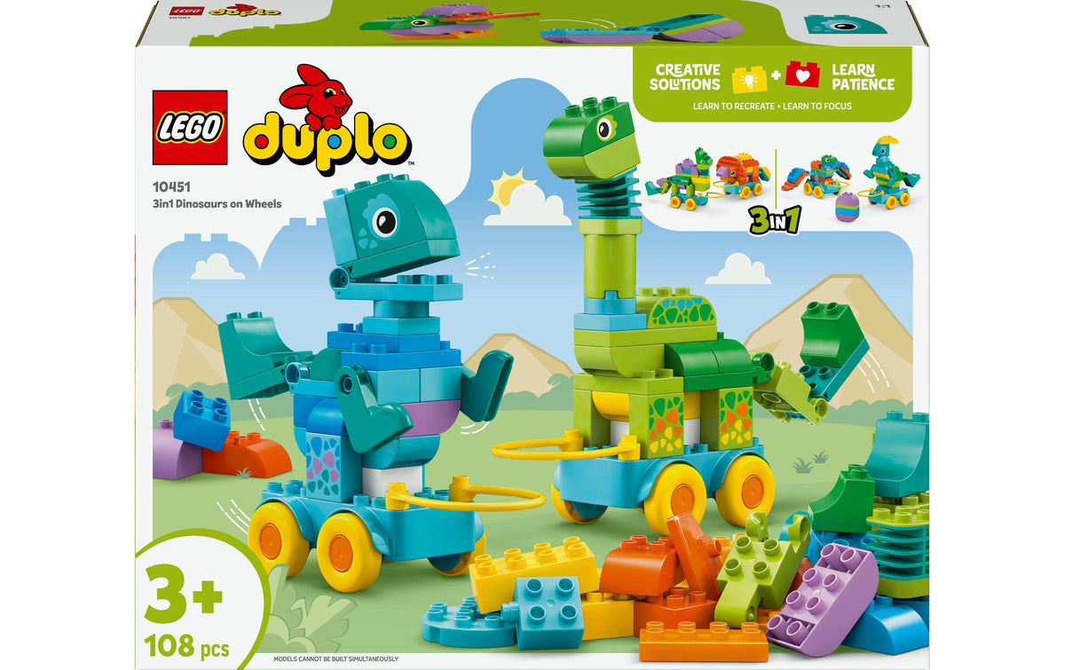 LEGO Dinos auf Rädern 3-in-1-Set LEGO DUPLO