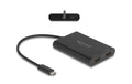 Delock Adapter USB-C zu 2x HDMI/USB-C PD DisplayLink, 4K 60Hz, USB PD 3.0