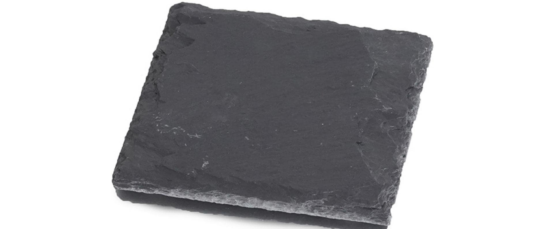 balthasar Kerzenhalter Schiefer, Schwarz quadratisch, 8x5x8 cm (BxHxT)