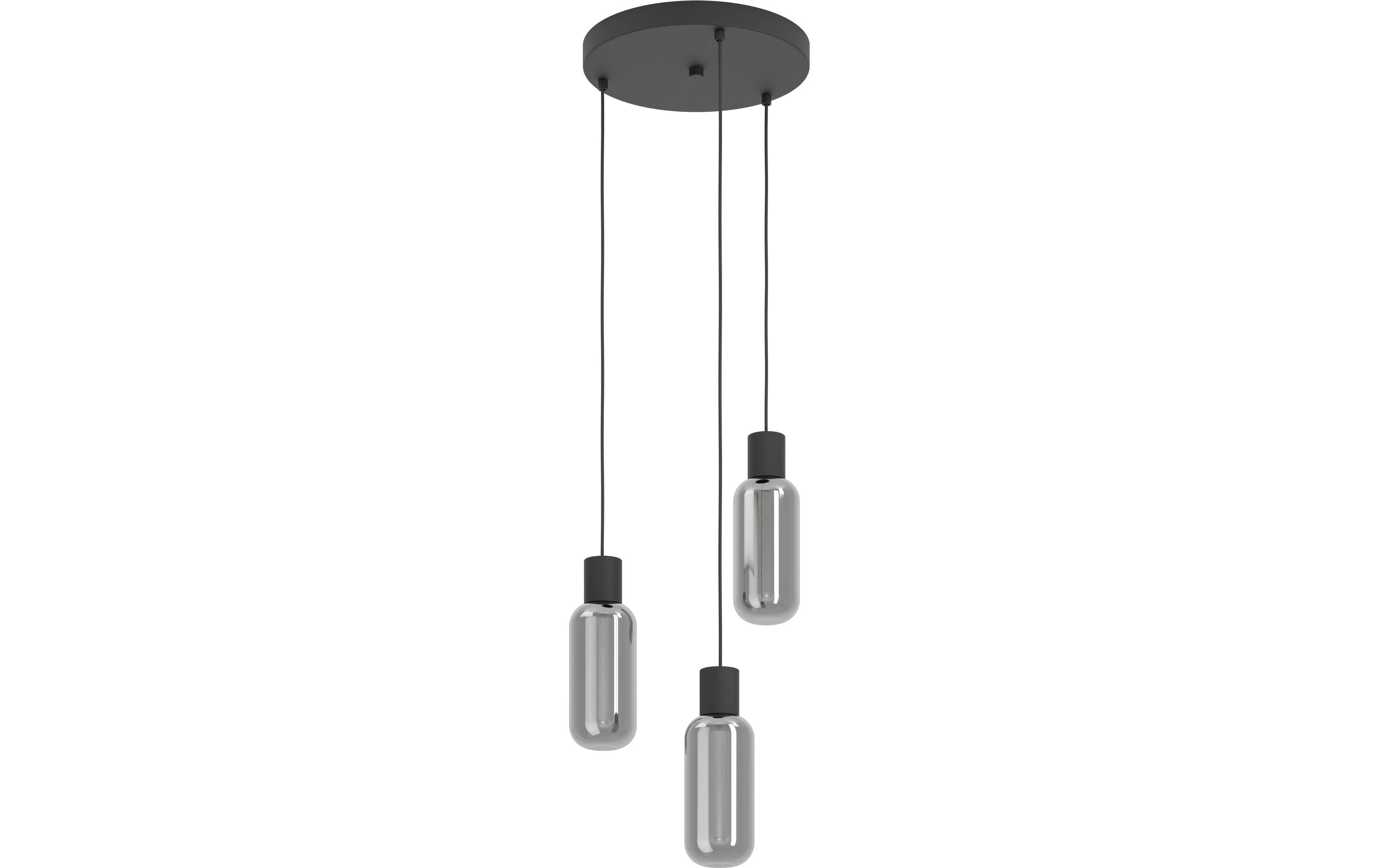 EGLO Pendelleuchte MAIONE schwarz exkl. E27 3x4W
