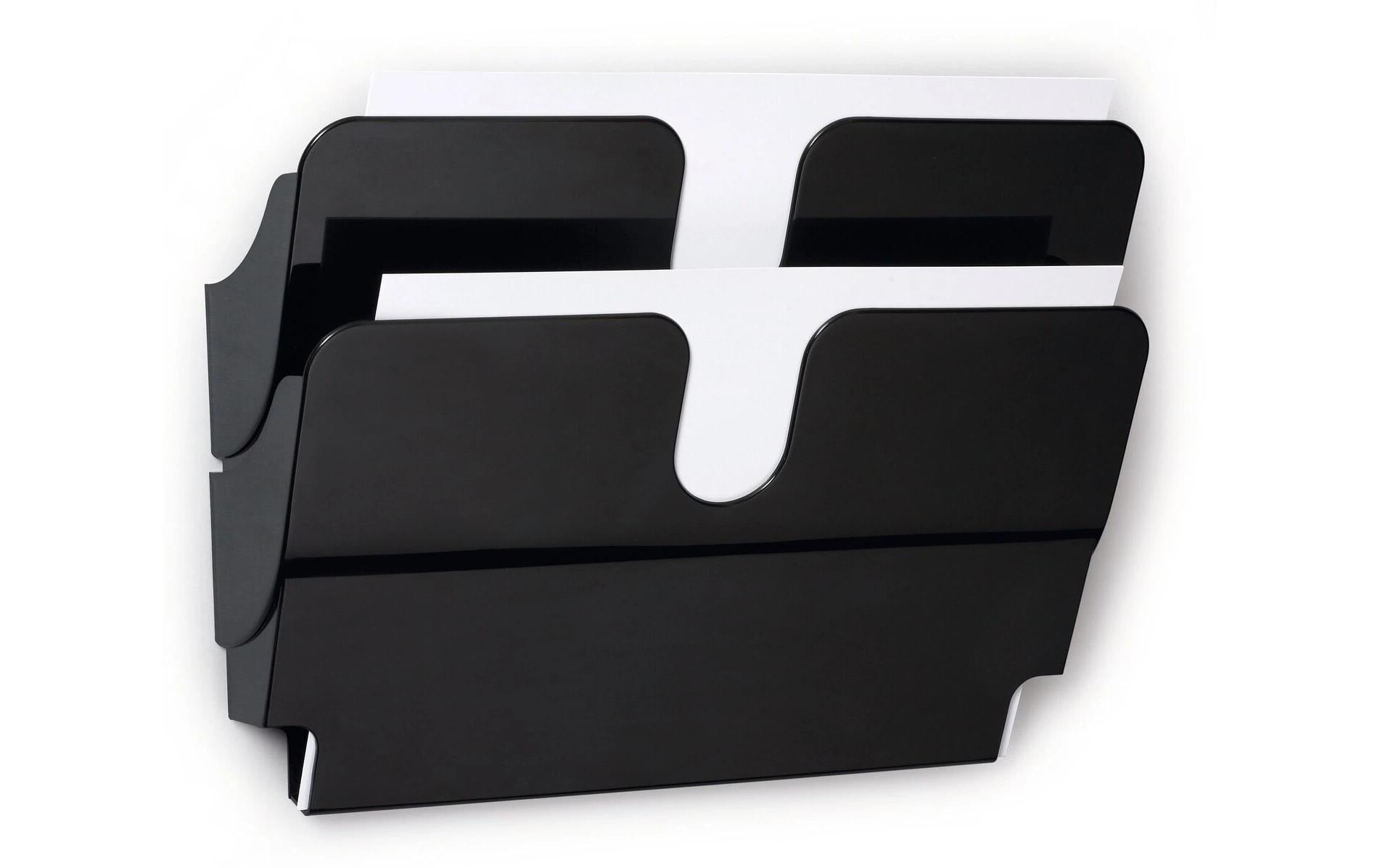 Durable Prospekthal. FLEXIPLUS2 A4, 2-er magnetitsch, quer, schwarz