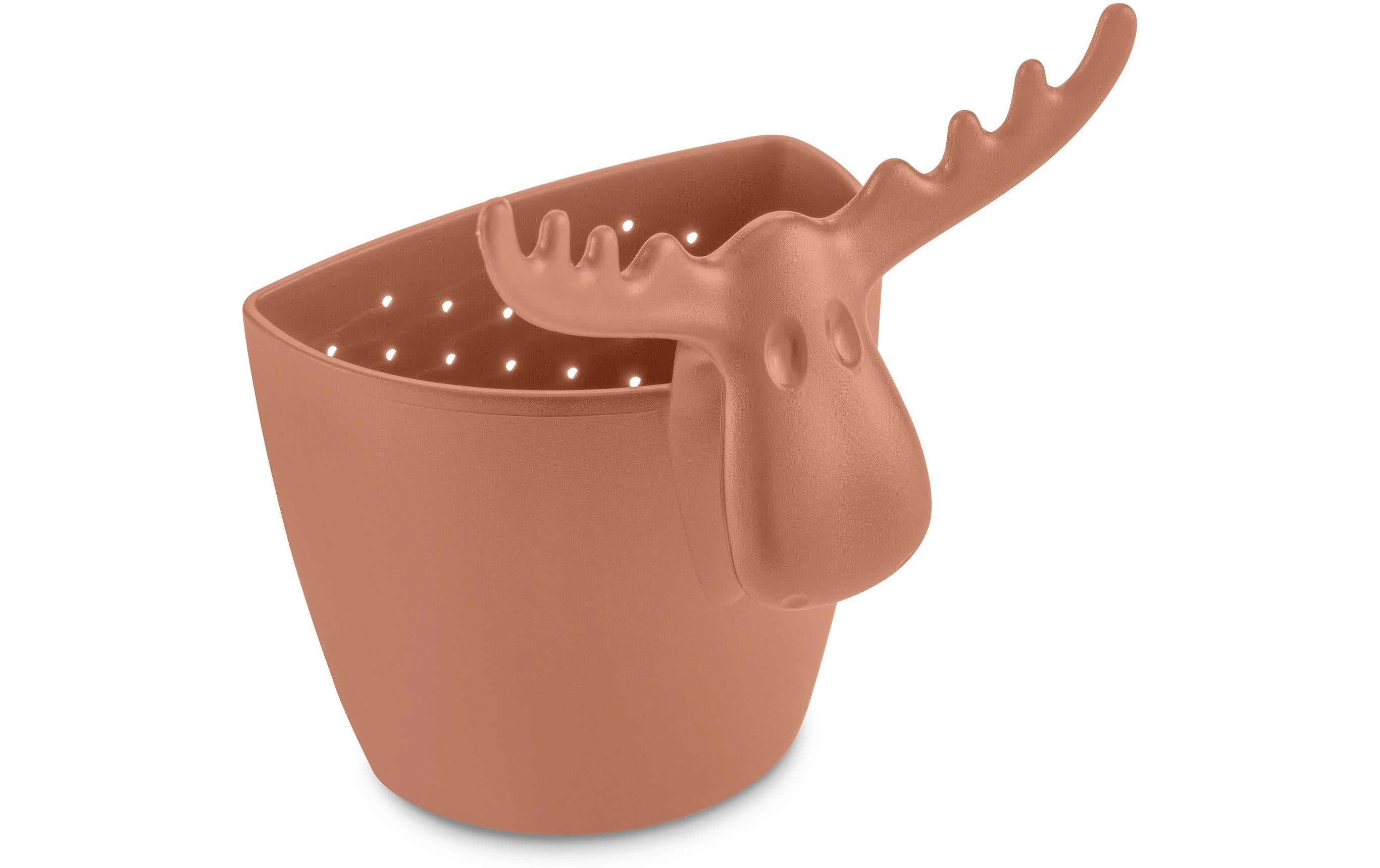 Koziol Teesieb RUDOLF mocha mousse Kunststoff, Grösse 6.6x7.3x9cm