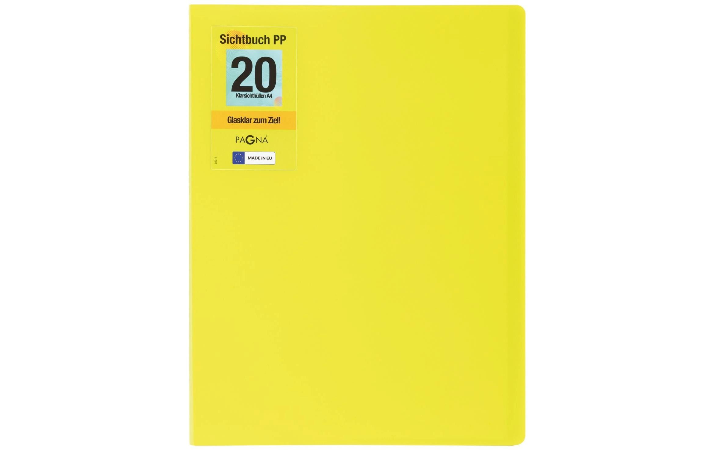 Pagna Sichtbuch School A4, PP mit 20 Taschen, lindgrün
