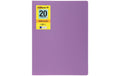 Pagna Sichtbuch School A4, PP mit 20 Taschen, lila
