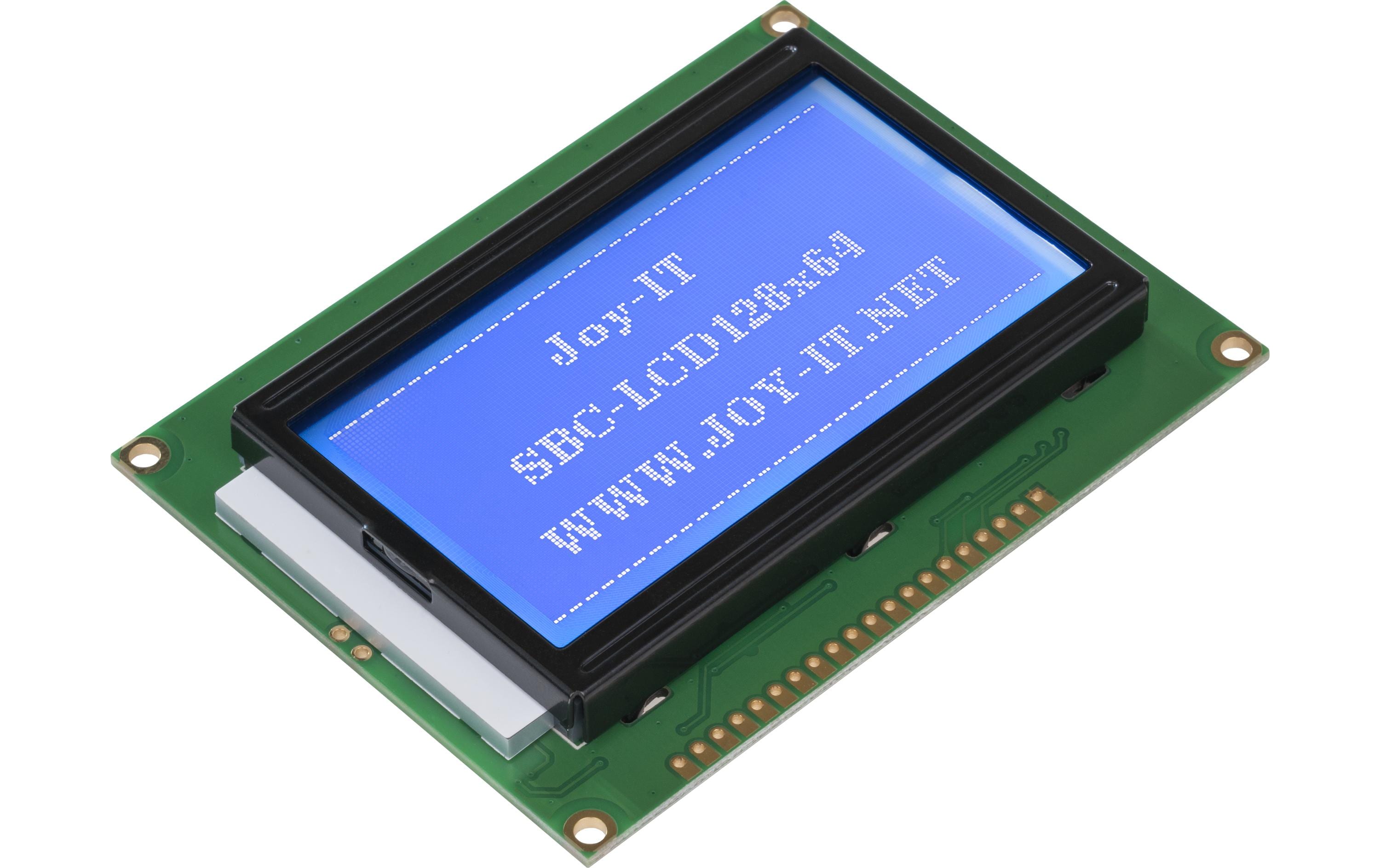 jOY-it SBC-LCD128X64 LCD 128x64 Pixel blaue Hintergrundbeleuchtung,SPI & Parallel