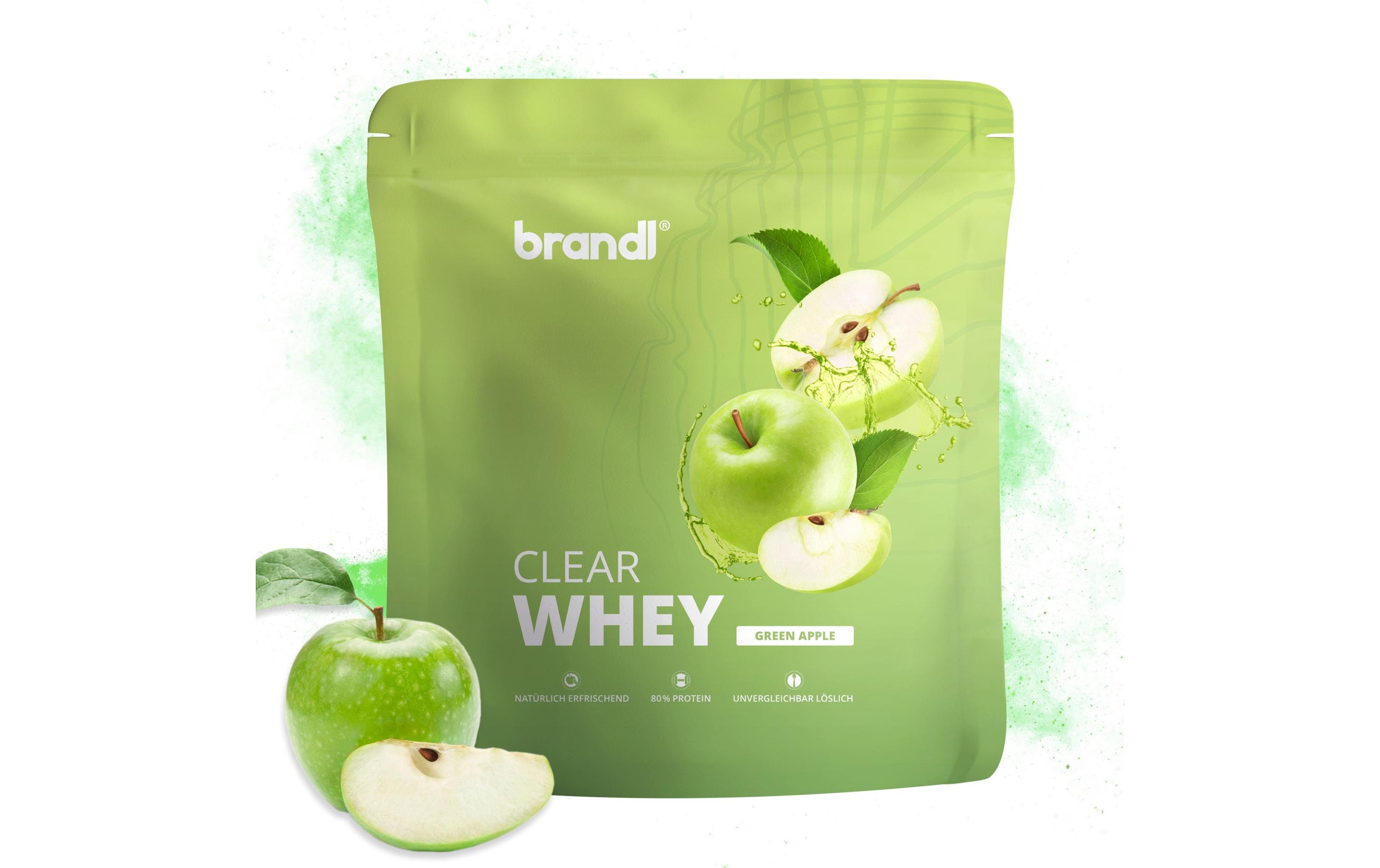 Brandl Clear Whey Beutel: 800g, Green Apple