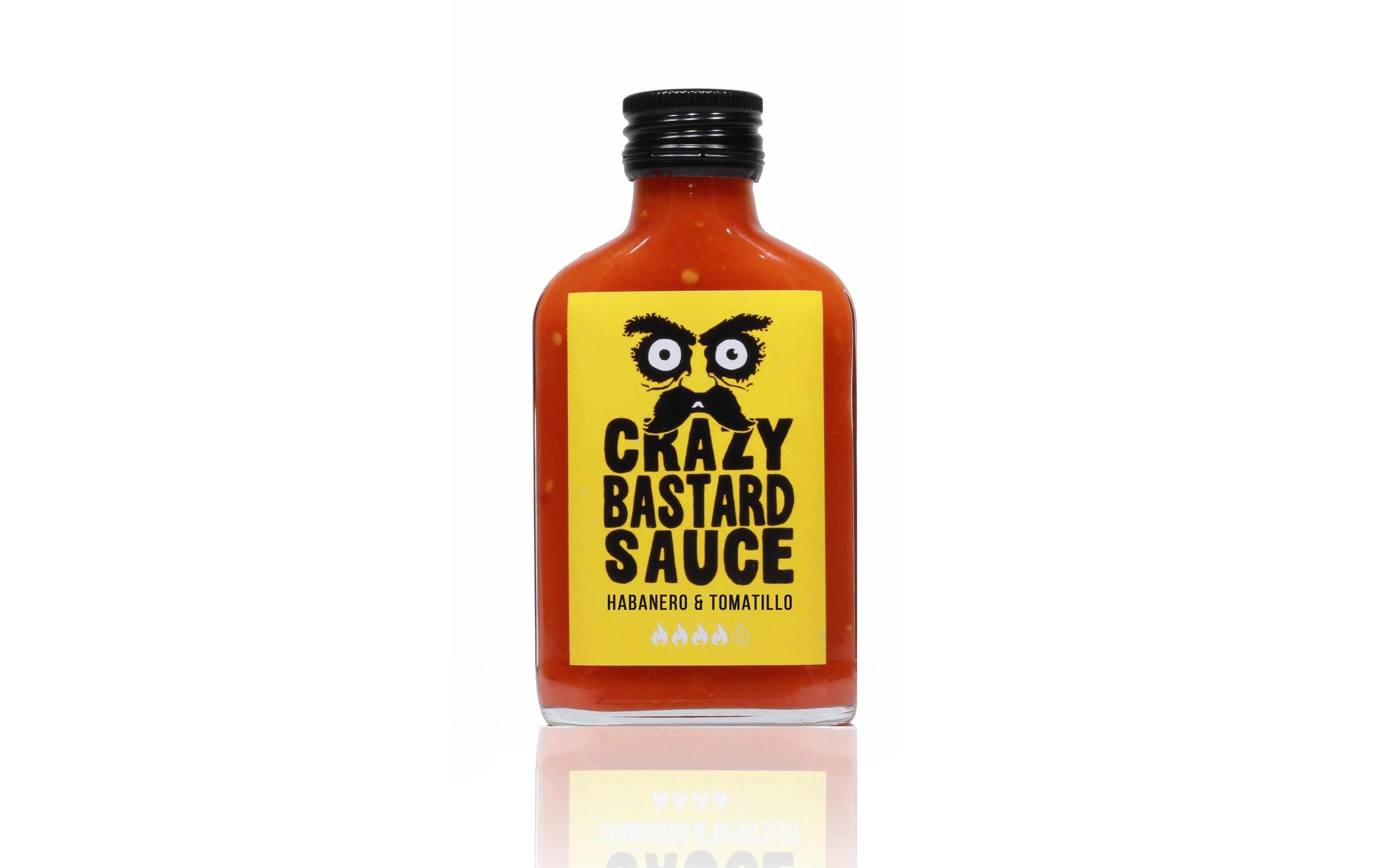 Crazy Bastard Hot Sauce - Habanero&Tomat. 100 ml